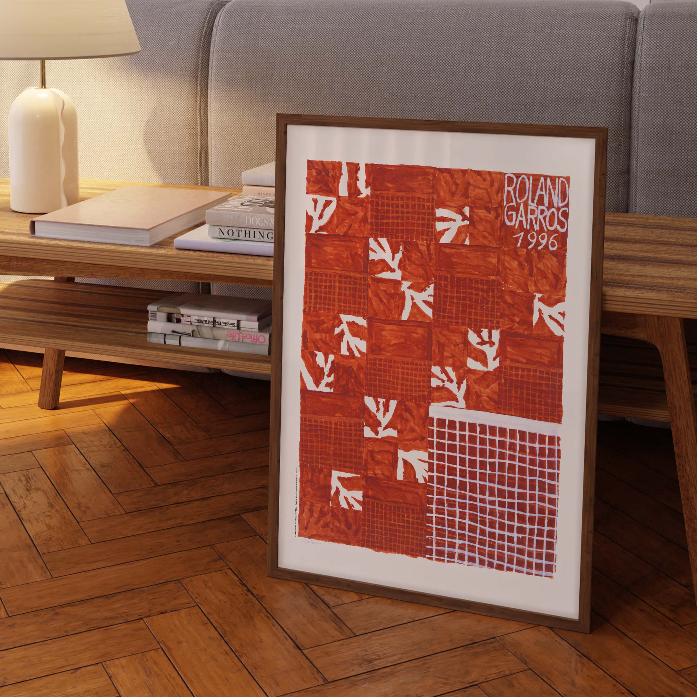 Affiche "Les Imparfaits" Roland-Garros 1996 par Jean-Michel MEURICE