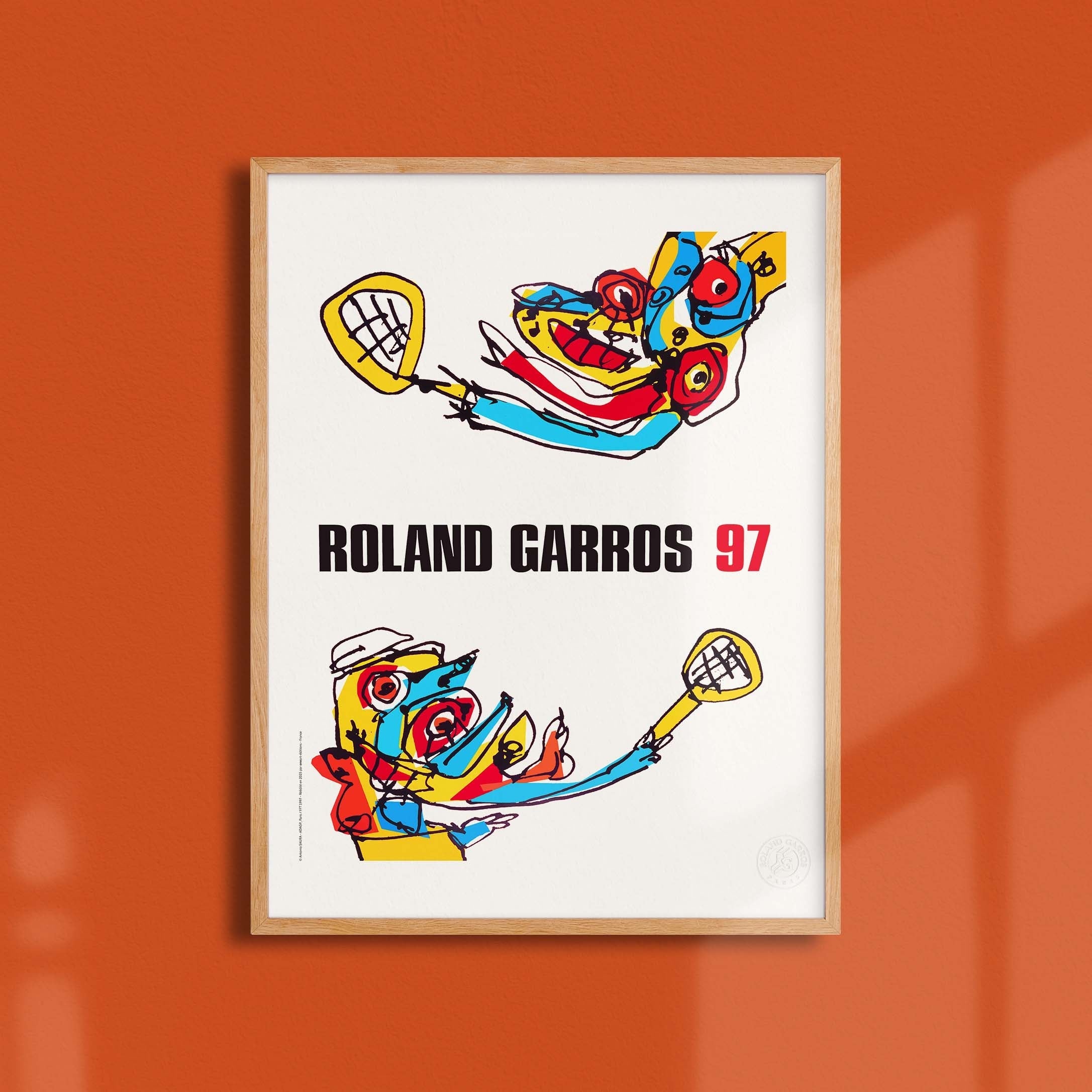 Affiche "Les Imparfaits" Roland-Garros 1997 par Antonio SAURA