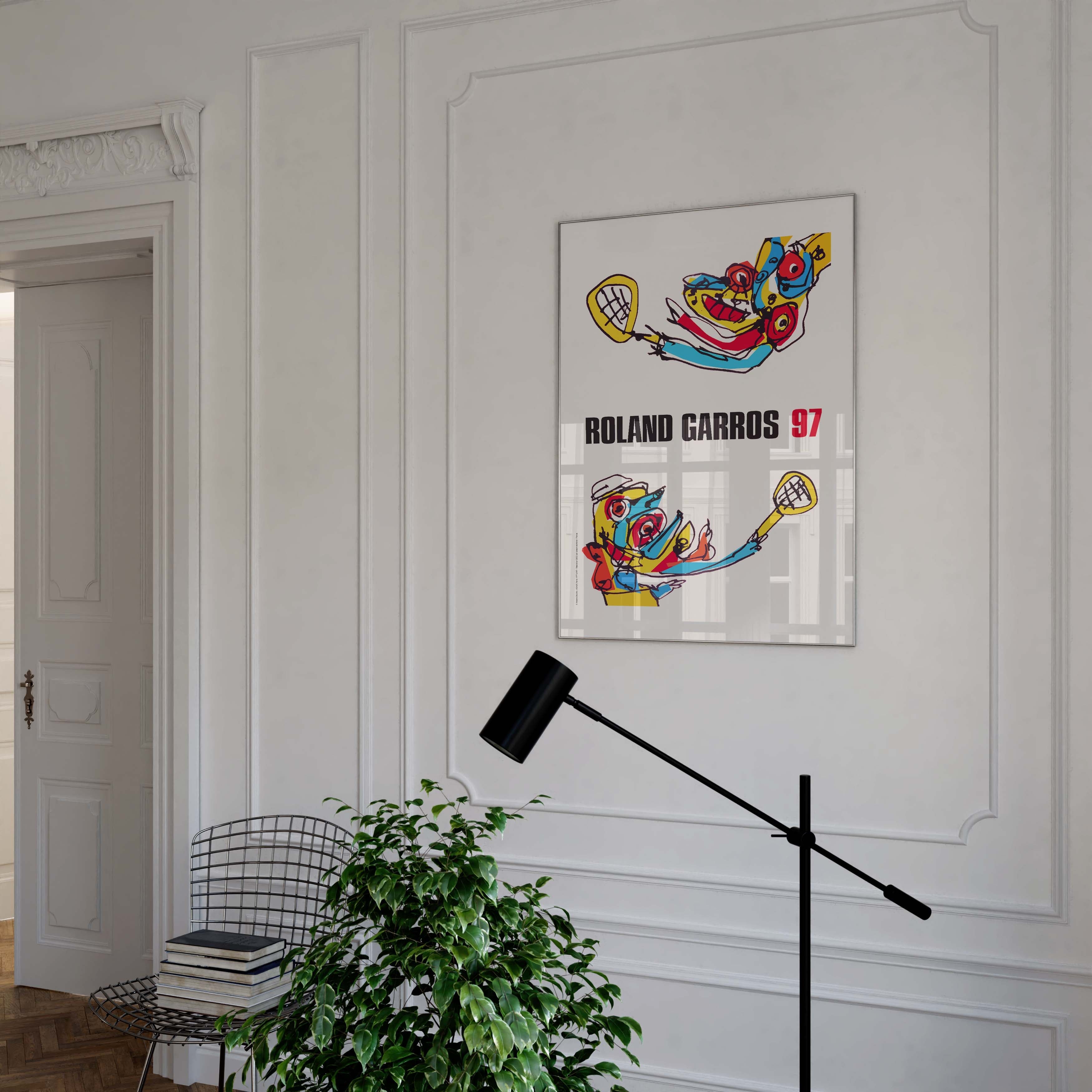 Affiche "Les Imparfaits" Roland-Garros 1997 par Antonio SAURA