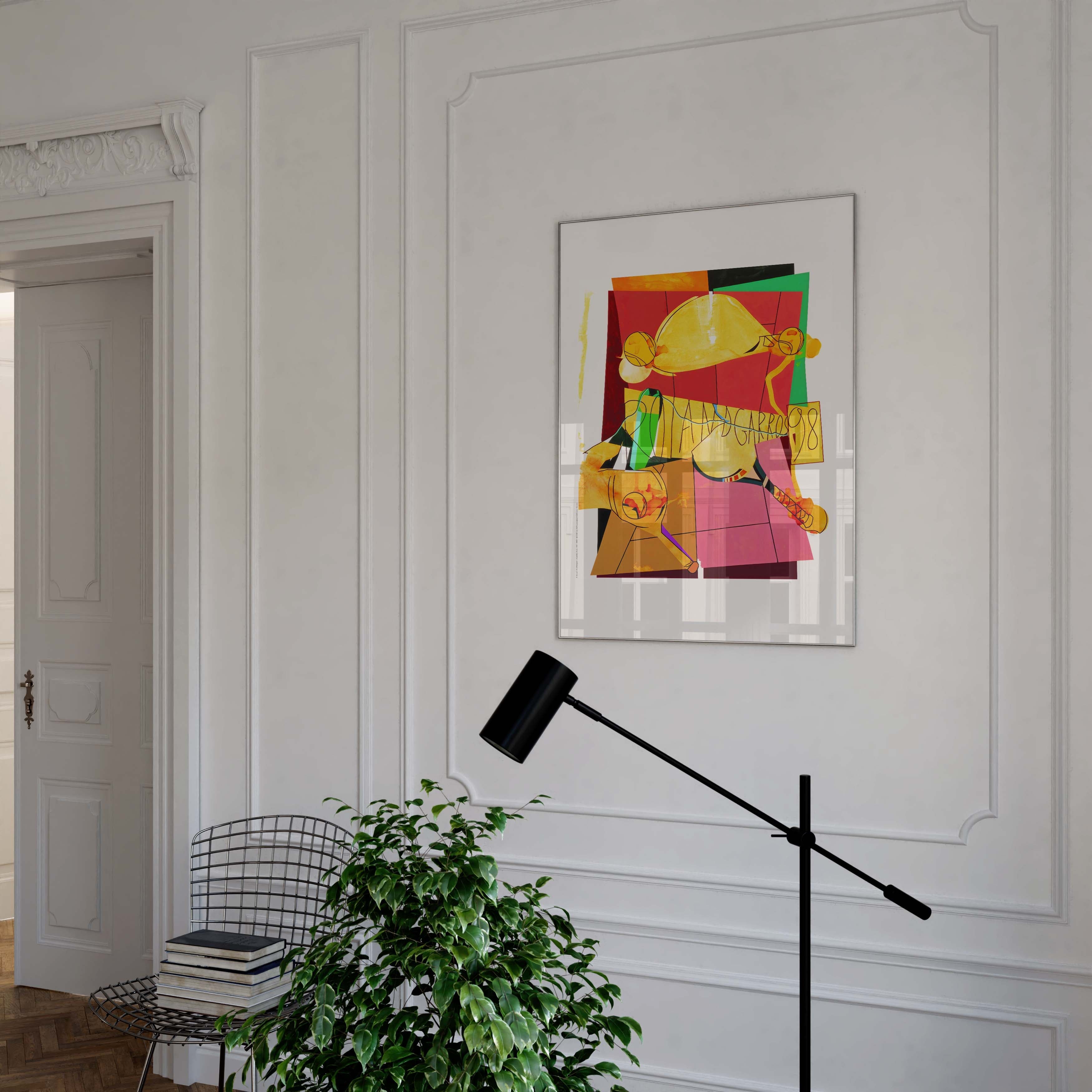 Affiche "Les Imparfaits" Roland-Garros 1998 par Hervé TELEMAQUE