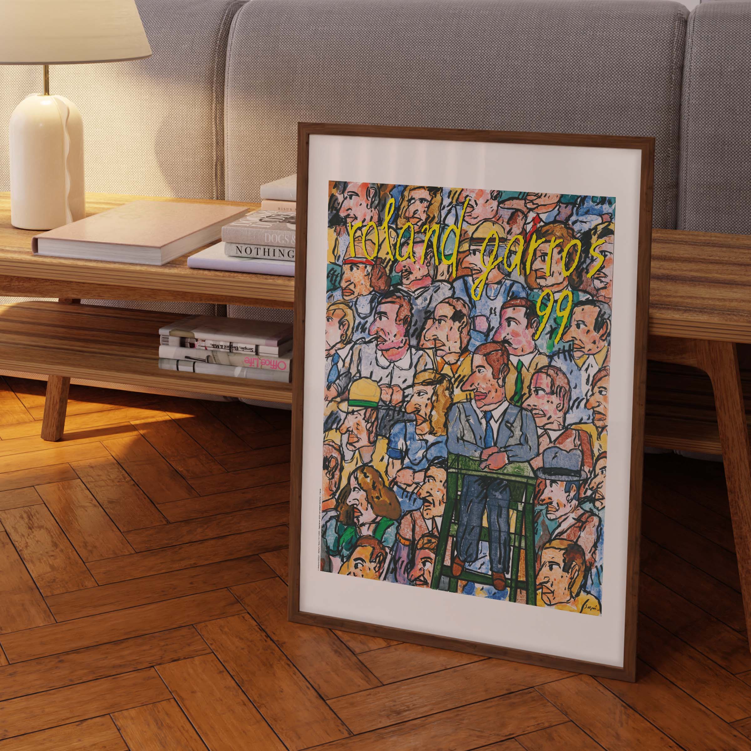 Affiche "Les Imparfaits" Roland-Garros 1999 par Antonio SEGUI