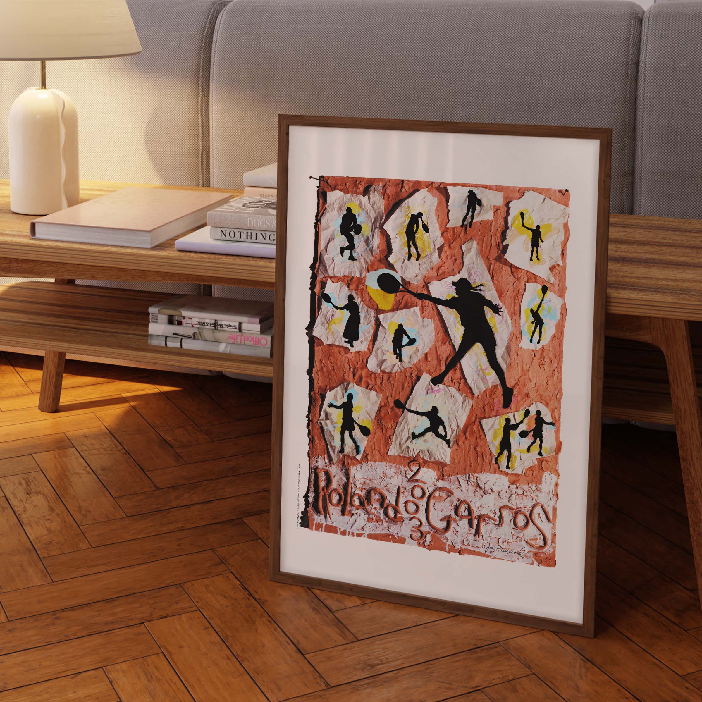 Affiche "Les Imparfaits" Roland-Garros 2003 par Jane HAMMOND