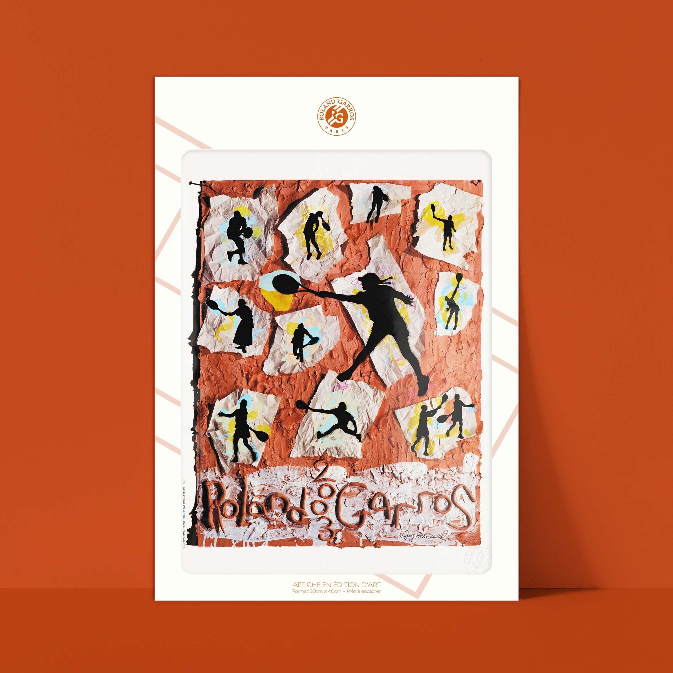 Affiche "Les Imparfaits" Roland-Garros 2003 par Jane HAMMOND