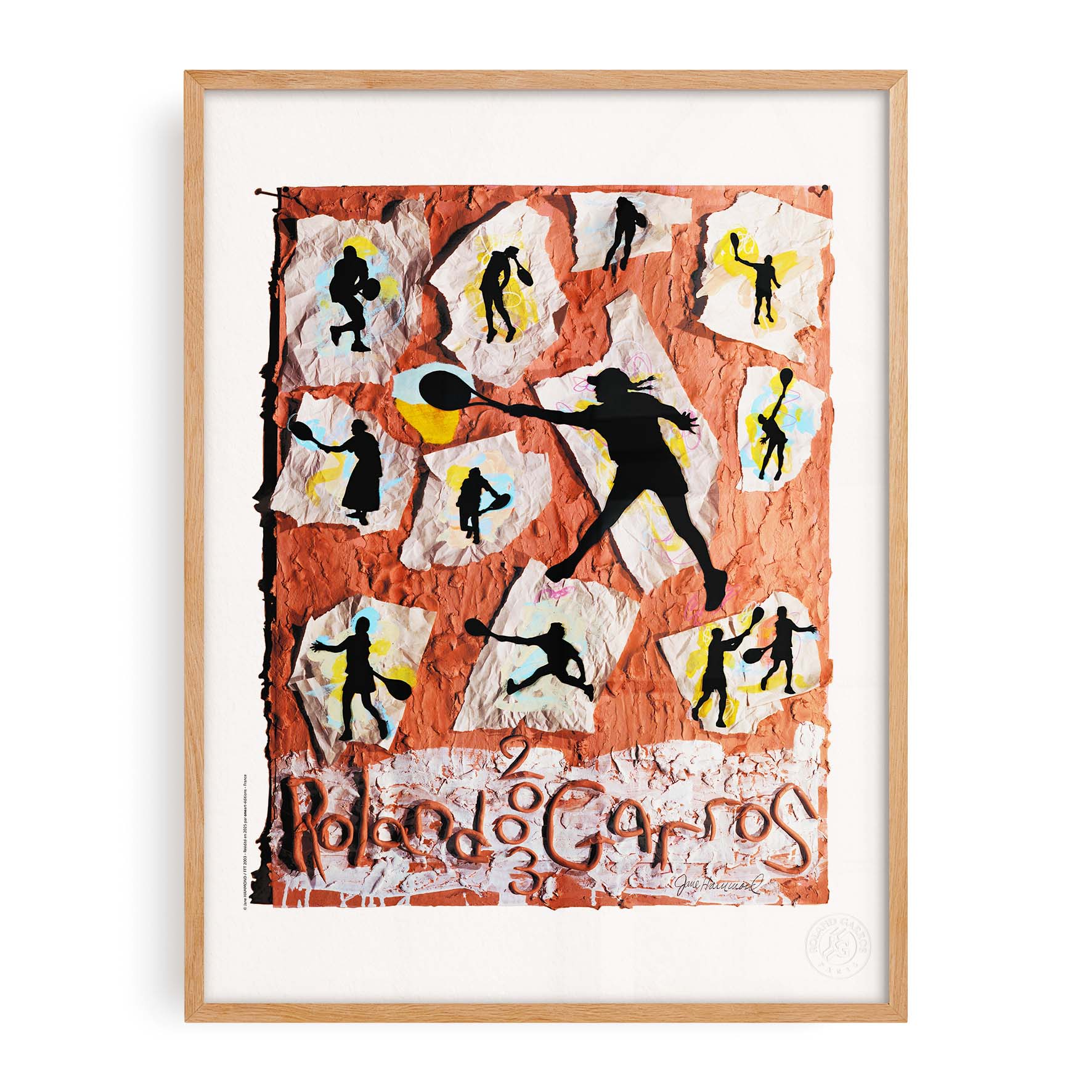 Affiche "Les Imparfaits" Roland-Garros 2003 par Jane HAMMOND