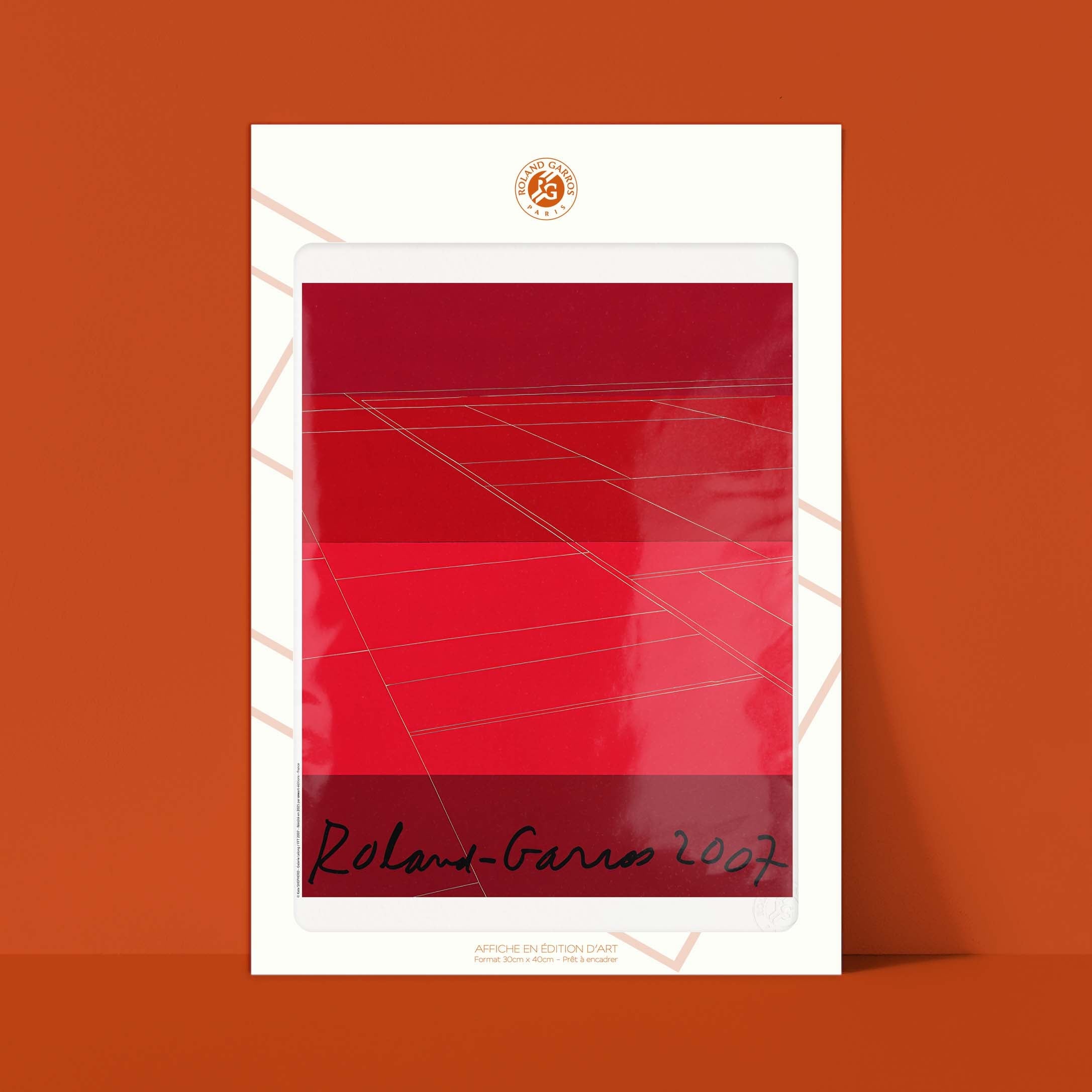 Affiche Roland-Garros 2007 par Kate SHEPHERD