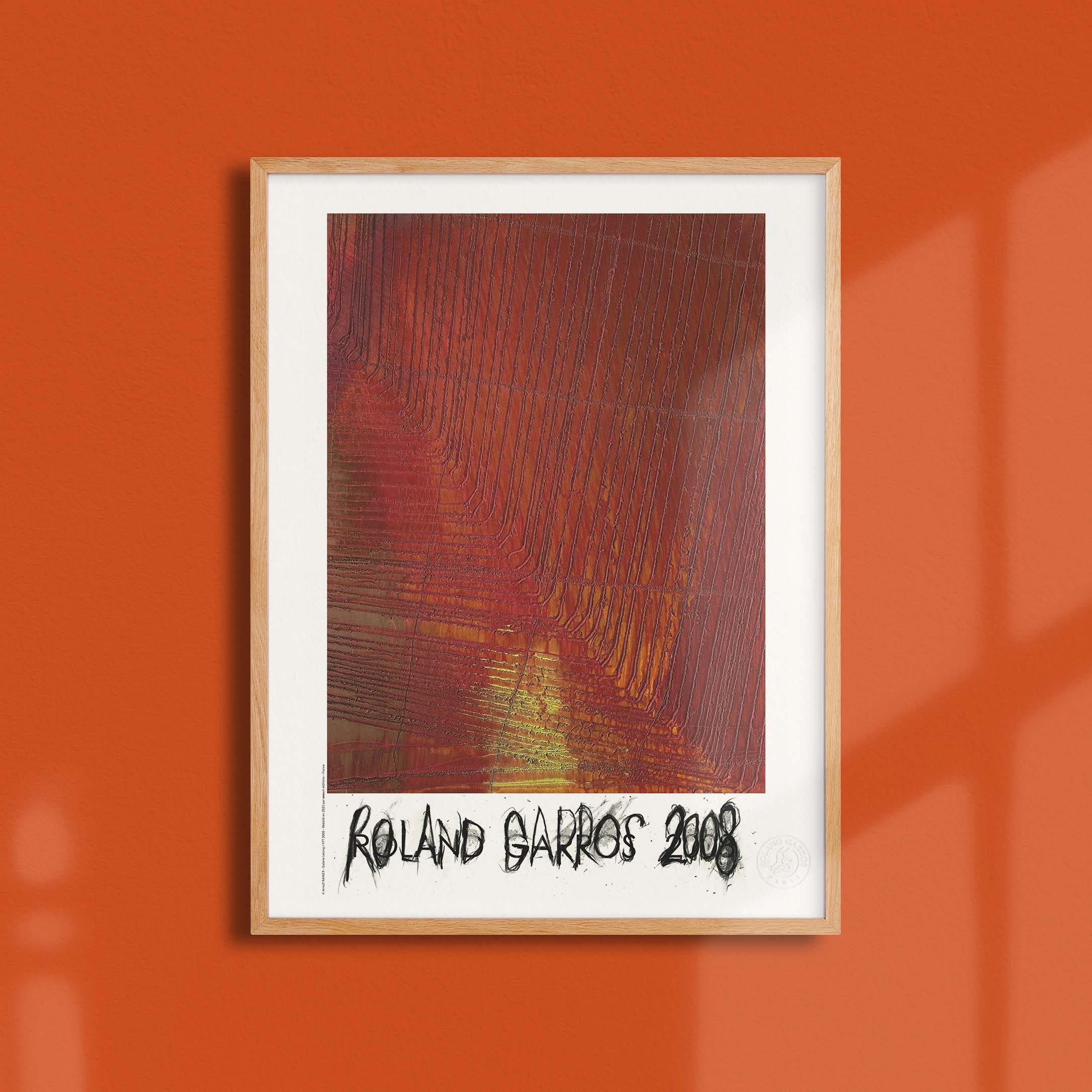 Affiche Roland Garros 2008 par Arnulf RAINER
