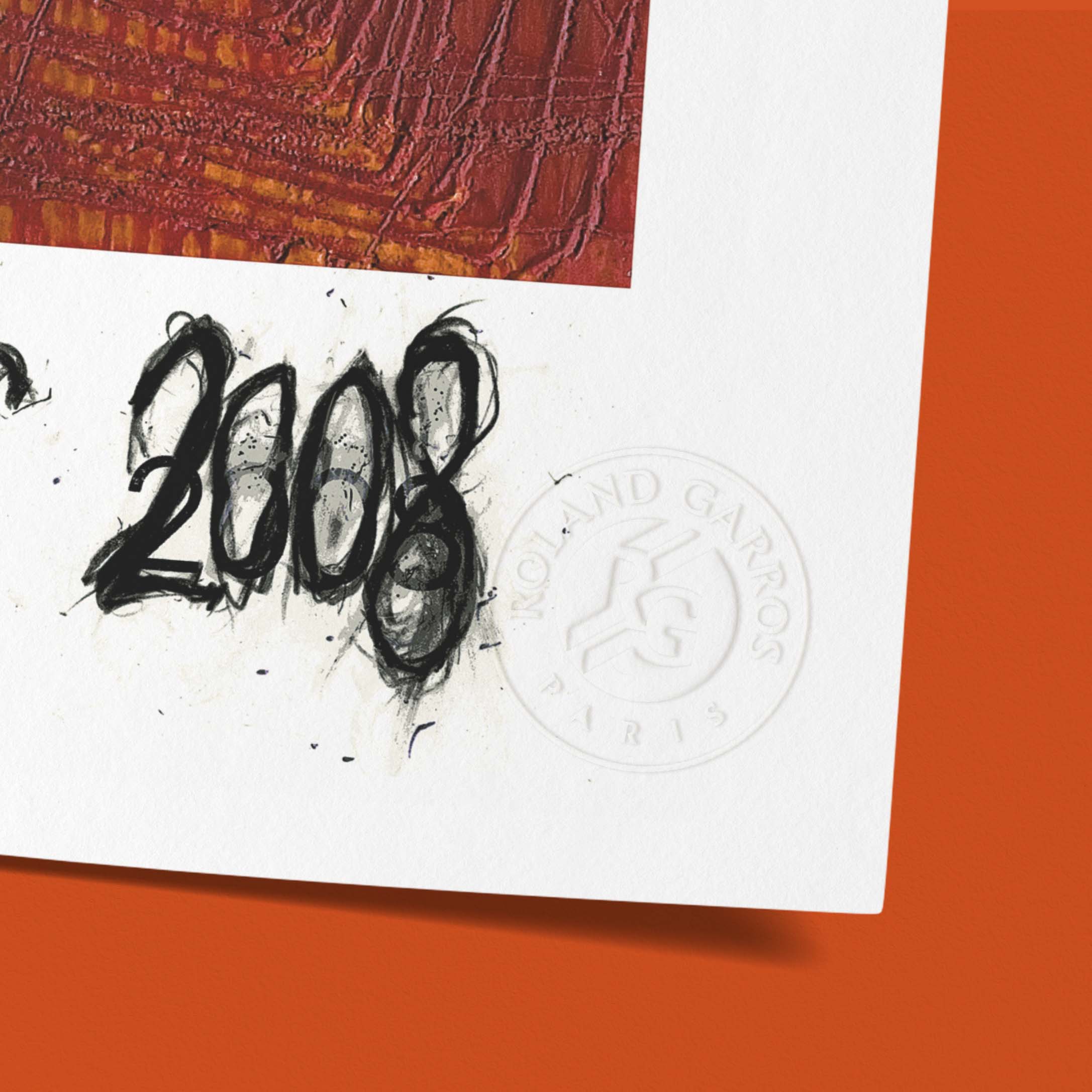 Affiche Roland-Garros 2008 par Arnulf RAINER