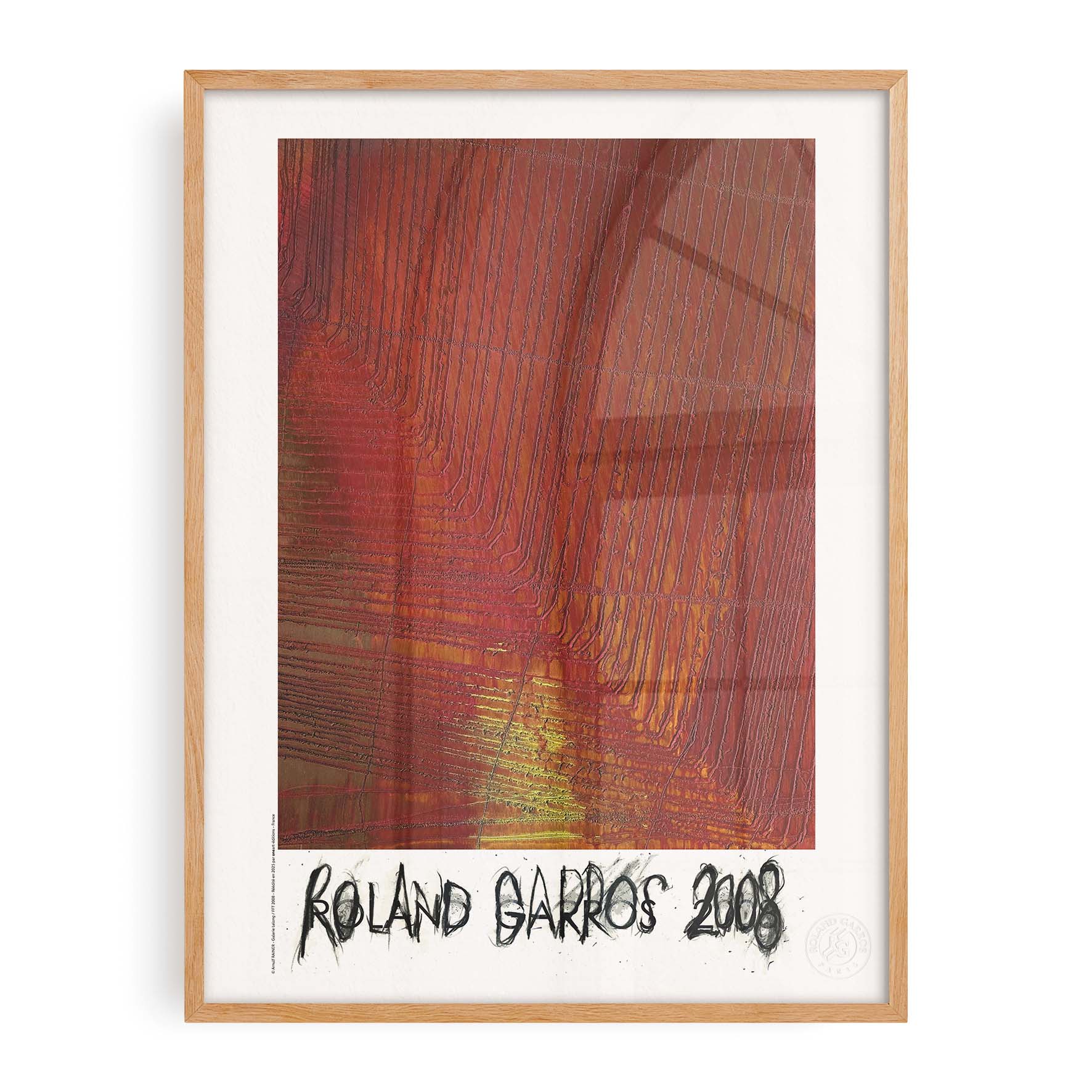 Affiche Roland-Garros 2008 par Arnulf RAINER