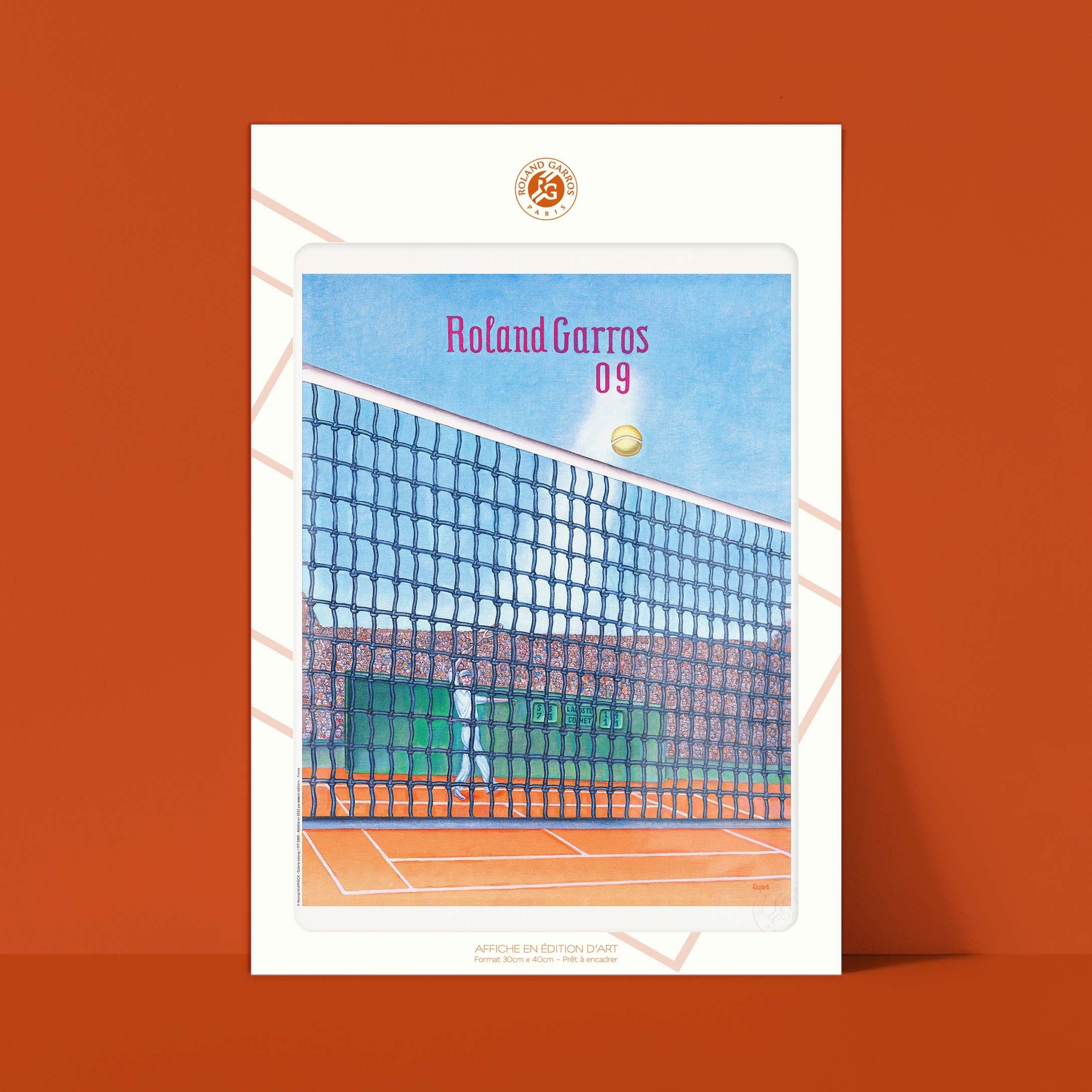 Affiche Roland-Garros 2009 par Konrad KLAPHECK