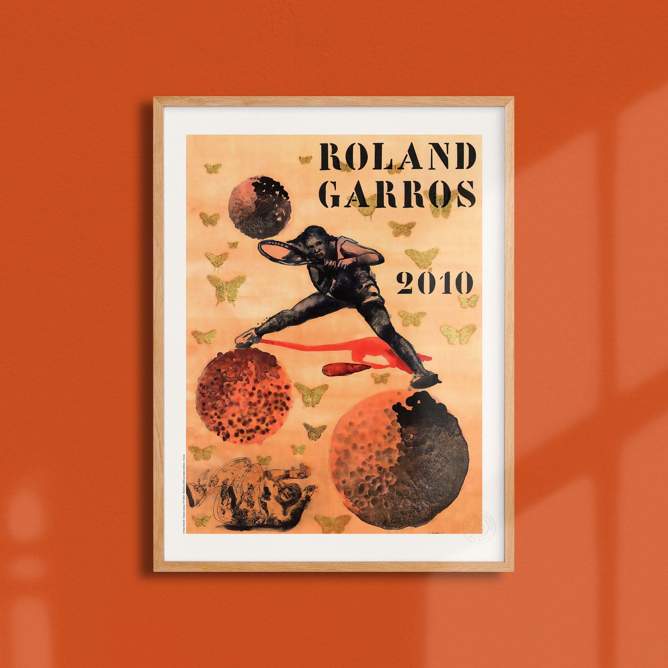 Affiche Roland Garros 2010 par Nalini MALANI