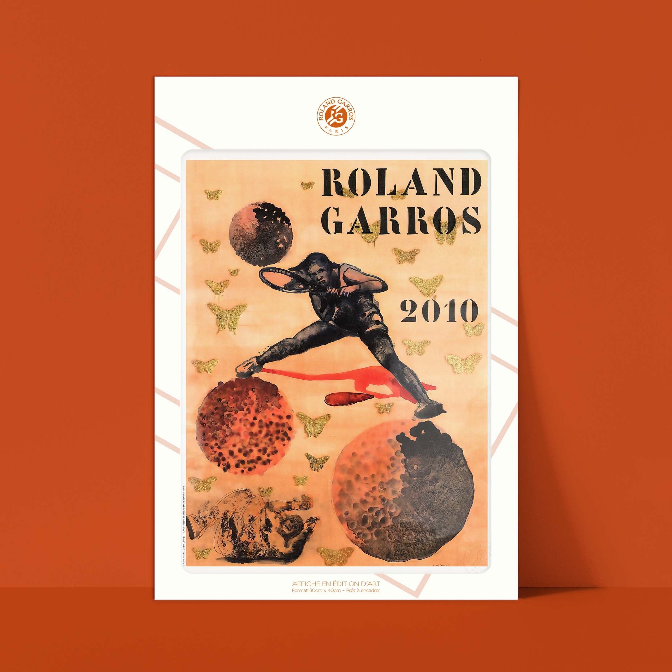 Affiche Roland-Garros 2010 par Nalini MALANI