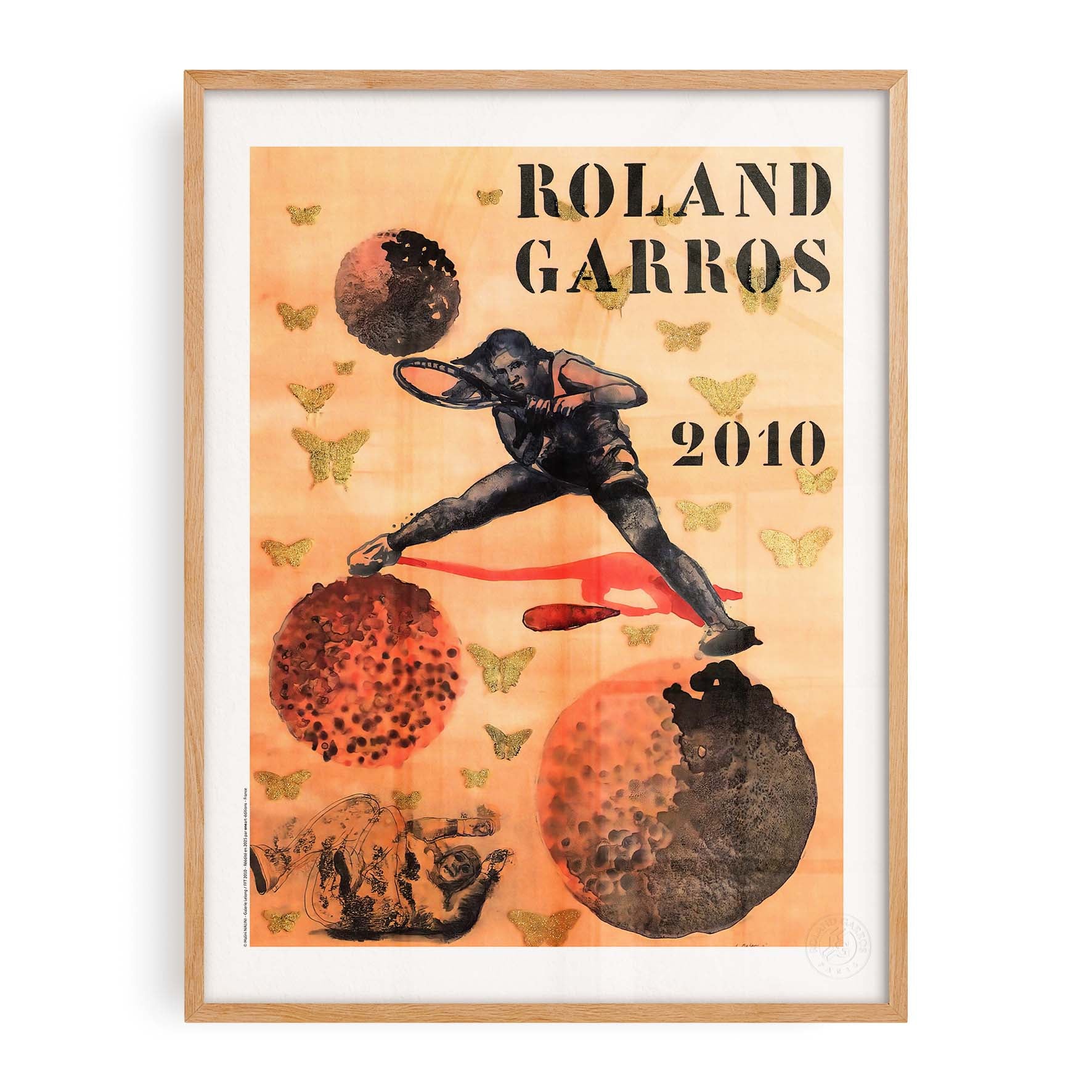 Affiche Roland-Garros 2010 par Nalini MALANI