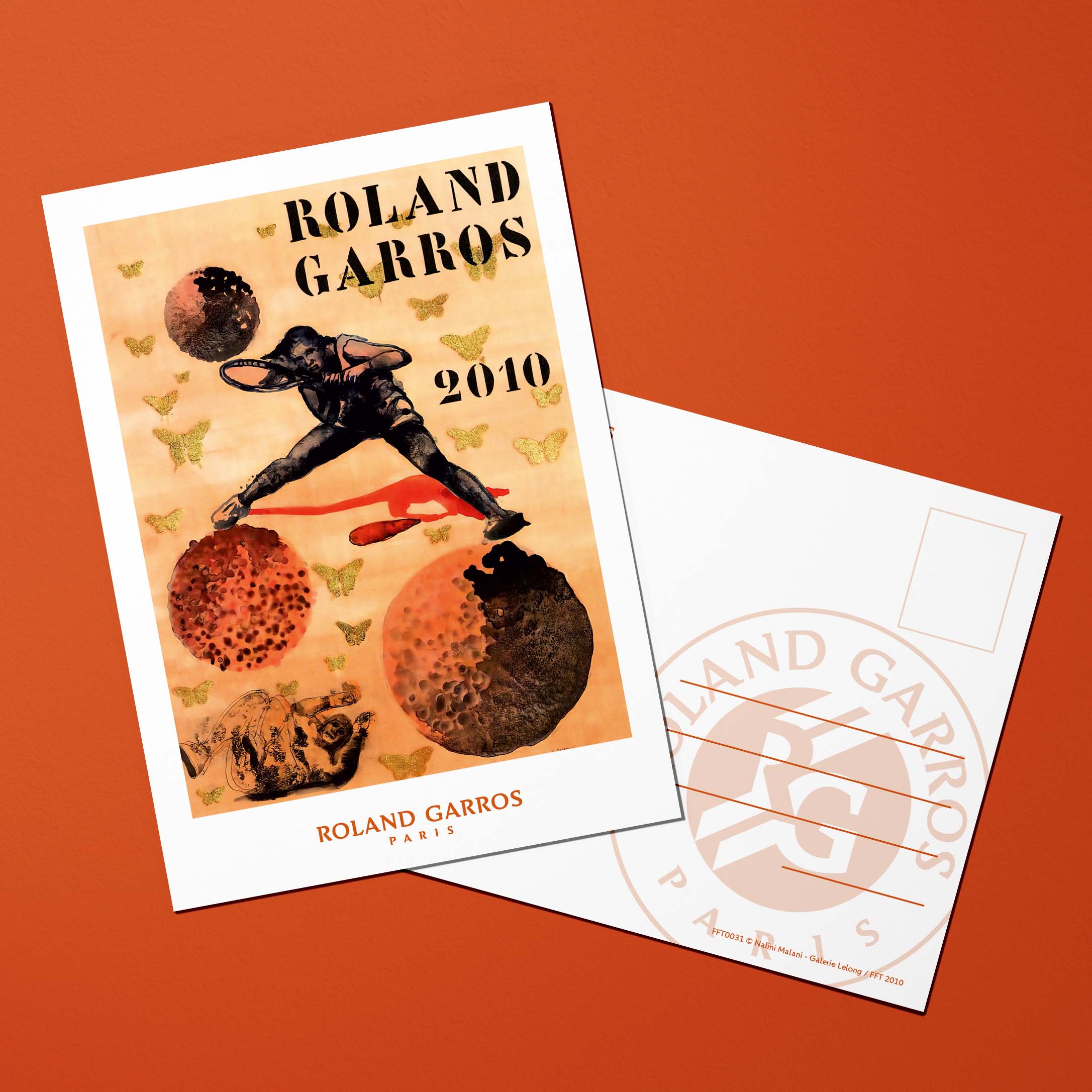 Carte postale Roland-Garros 2010 par Nalini MALANI