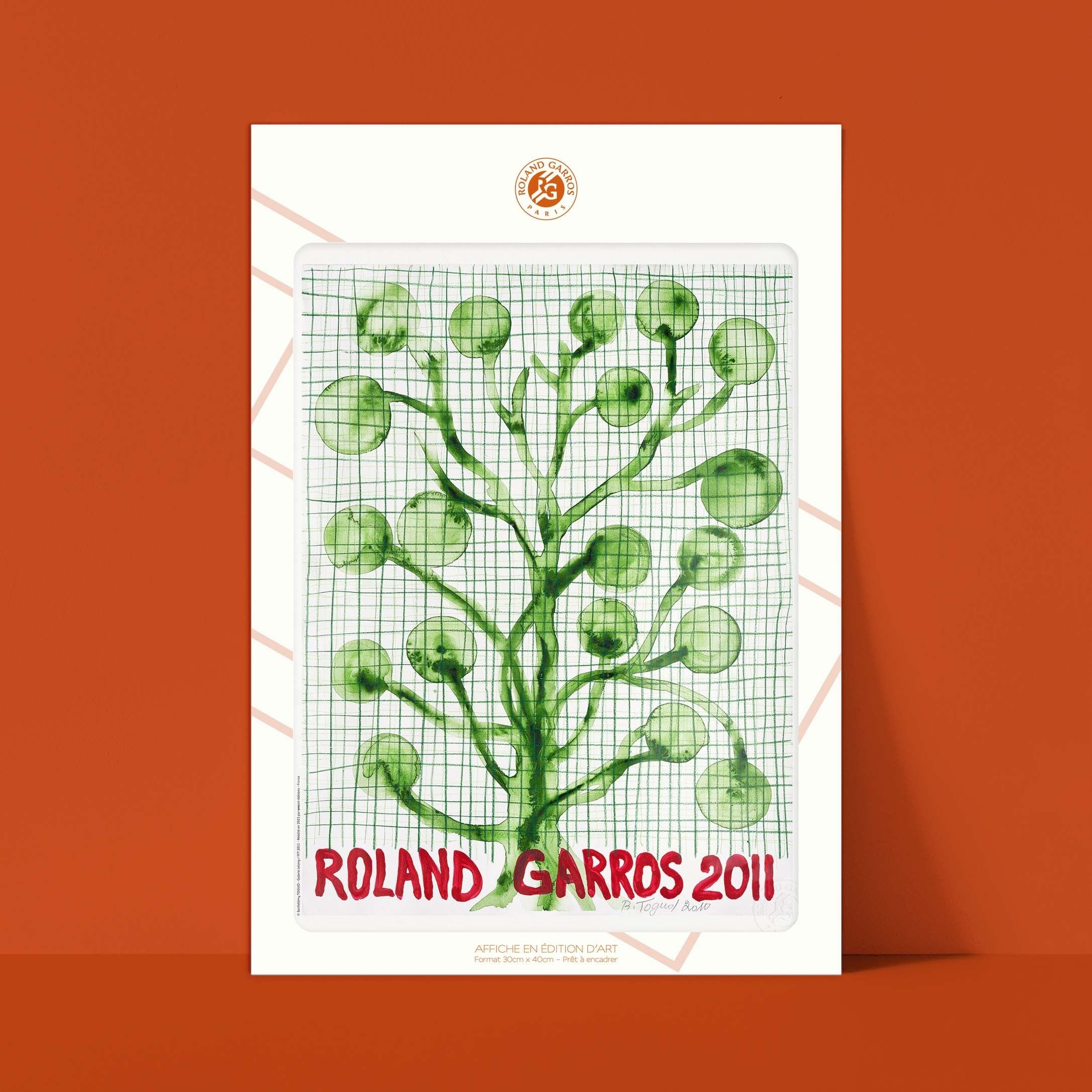 Affiche "Les Imparfaits" Roland-Garros 2011 par Barthélémy TOGUO
