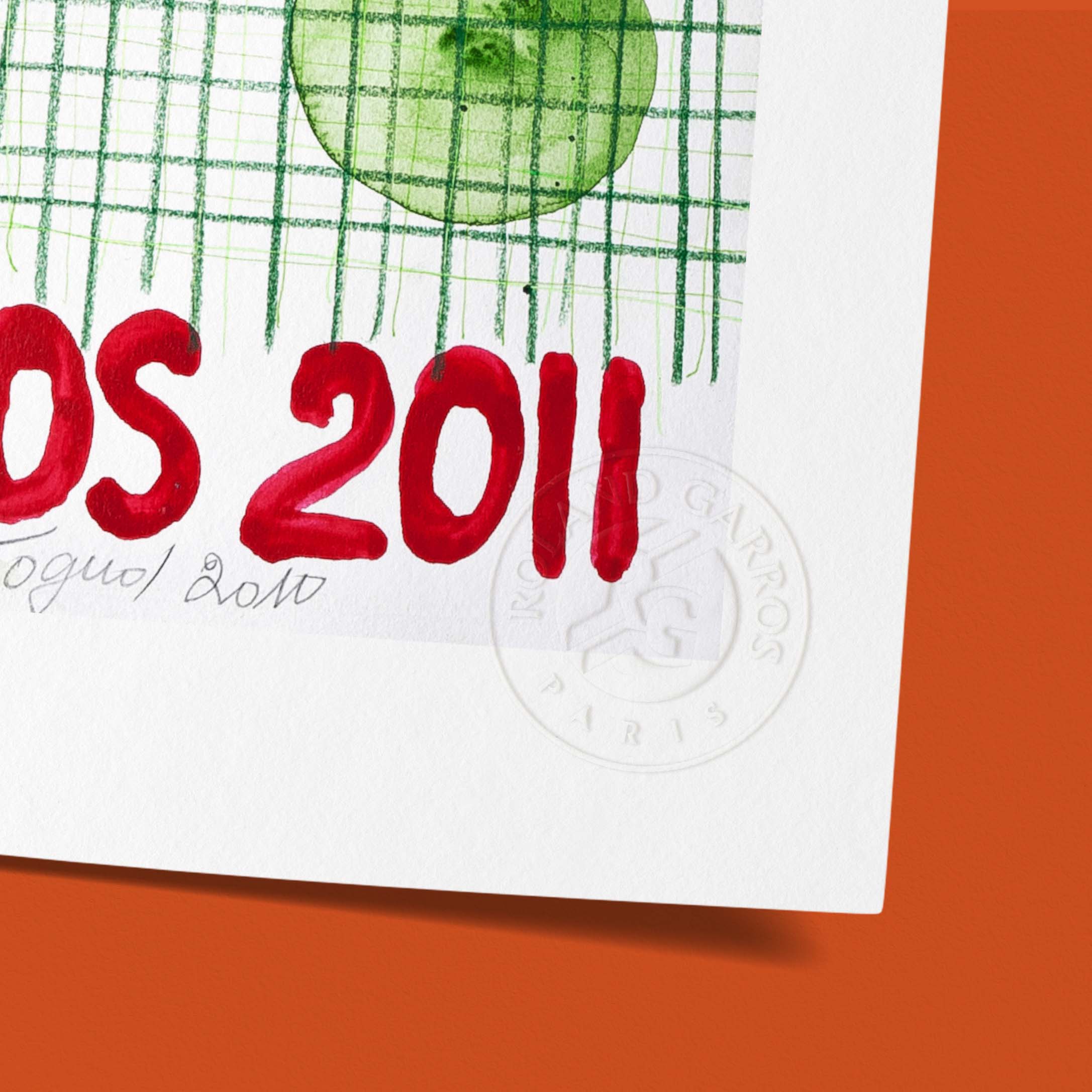 Affiche "Les Imparfaits" Roland-Garros 2011 par Barthélémy TOGUO