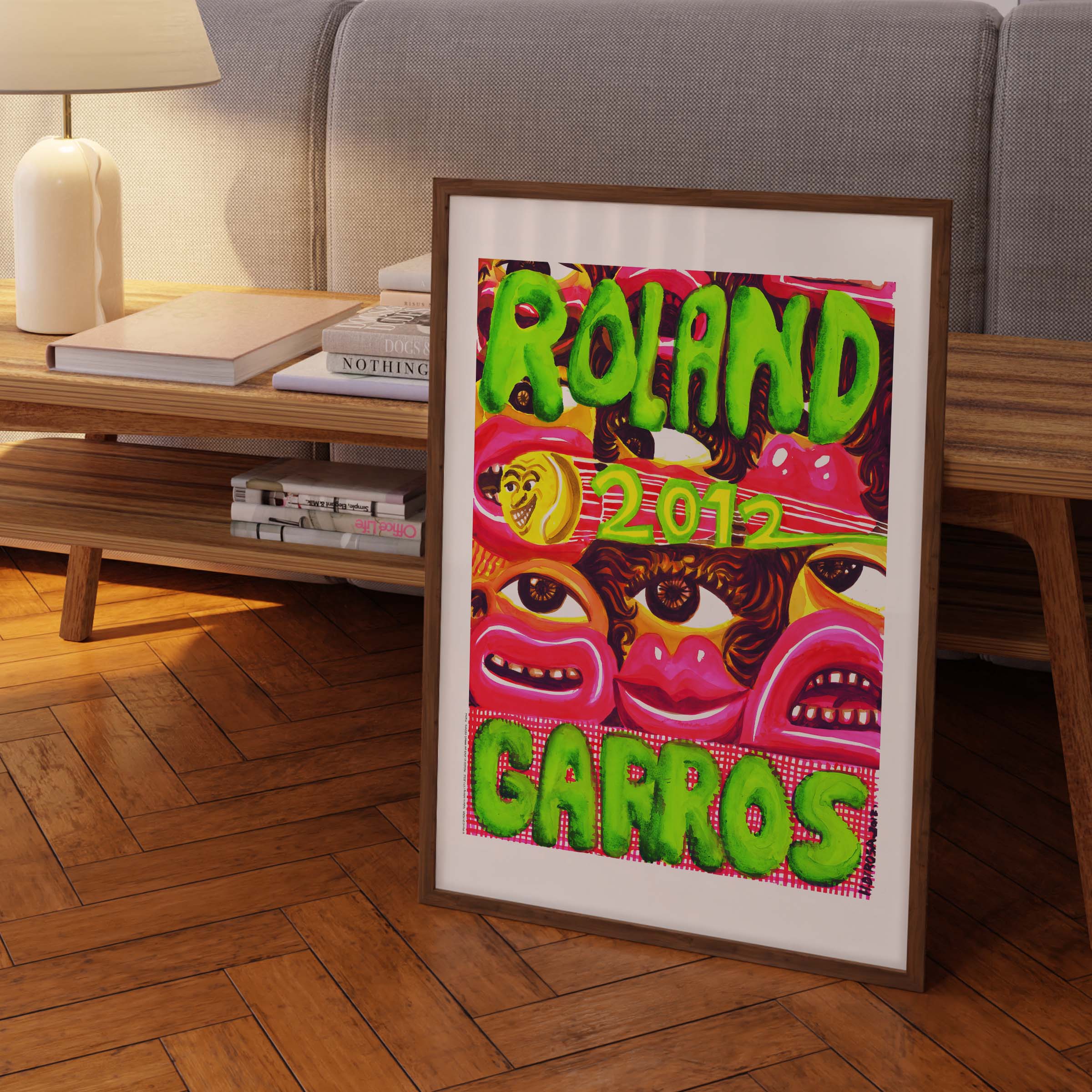 Affiche "Les Imparfaits" Roland-Garros 2012 par Hervé DI ROSA