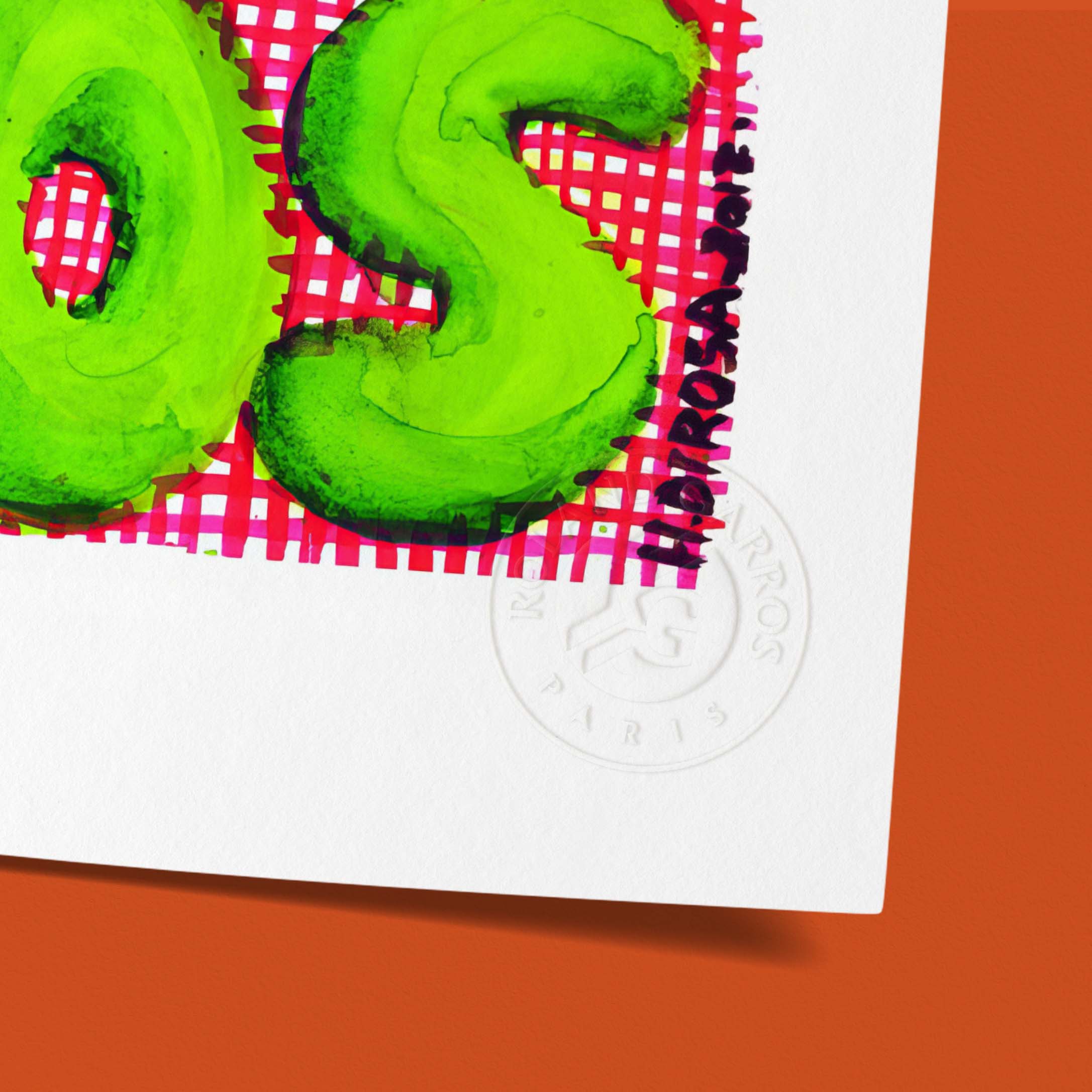 Affiche "Les Imparfaits" Roland-Garros 2012 par Hervé DI ROSA