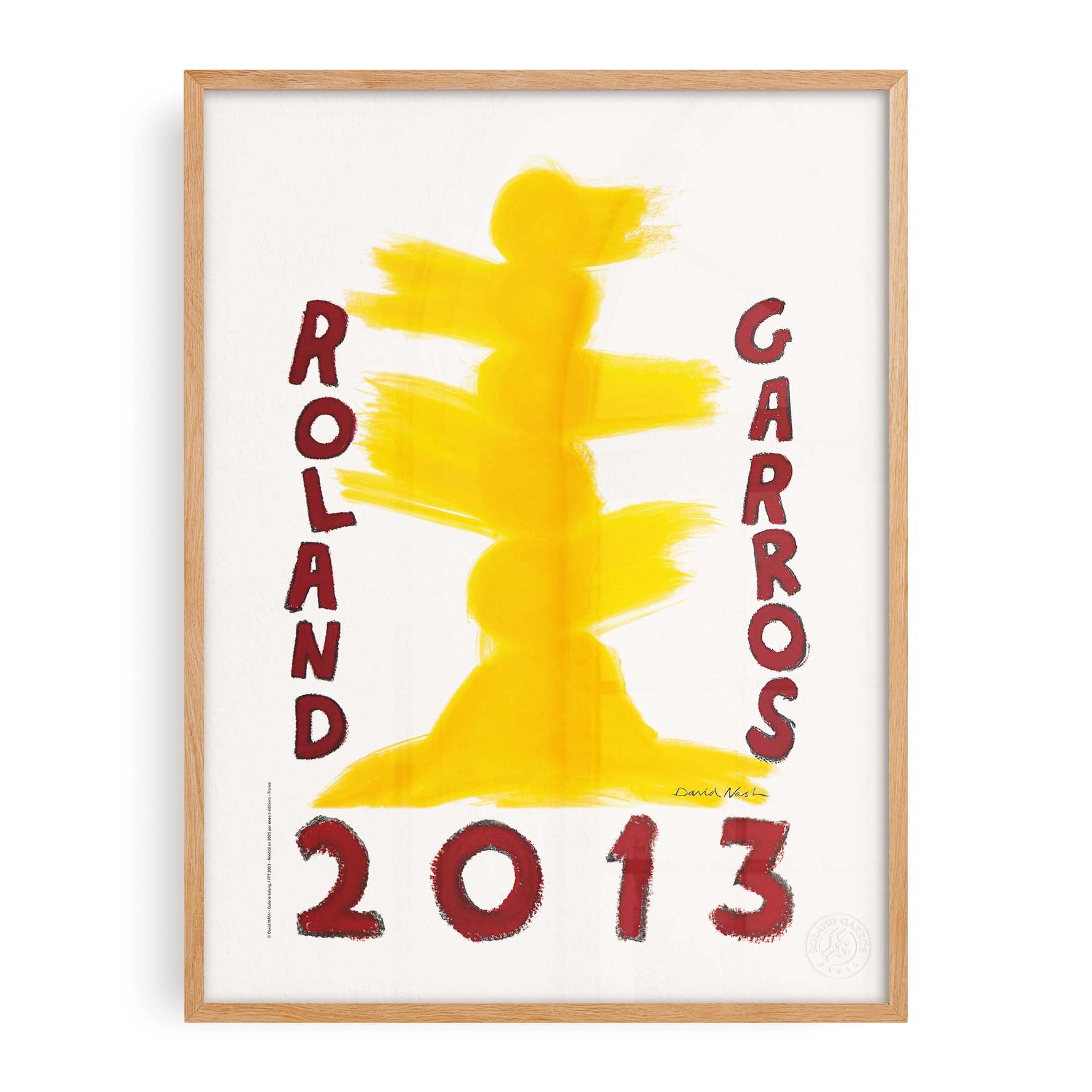 Affiche Roland-Garros 2013 par David NASH