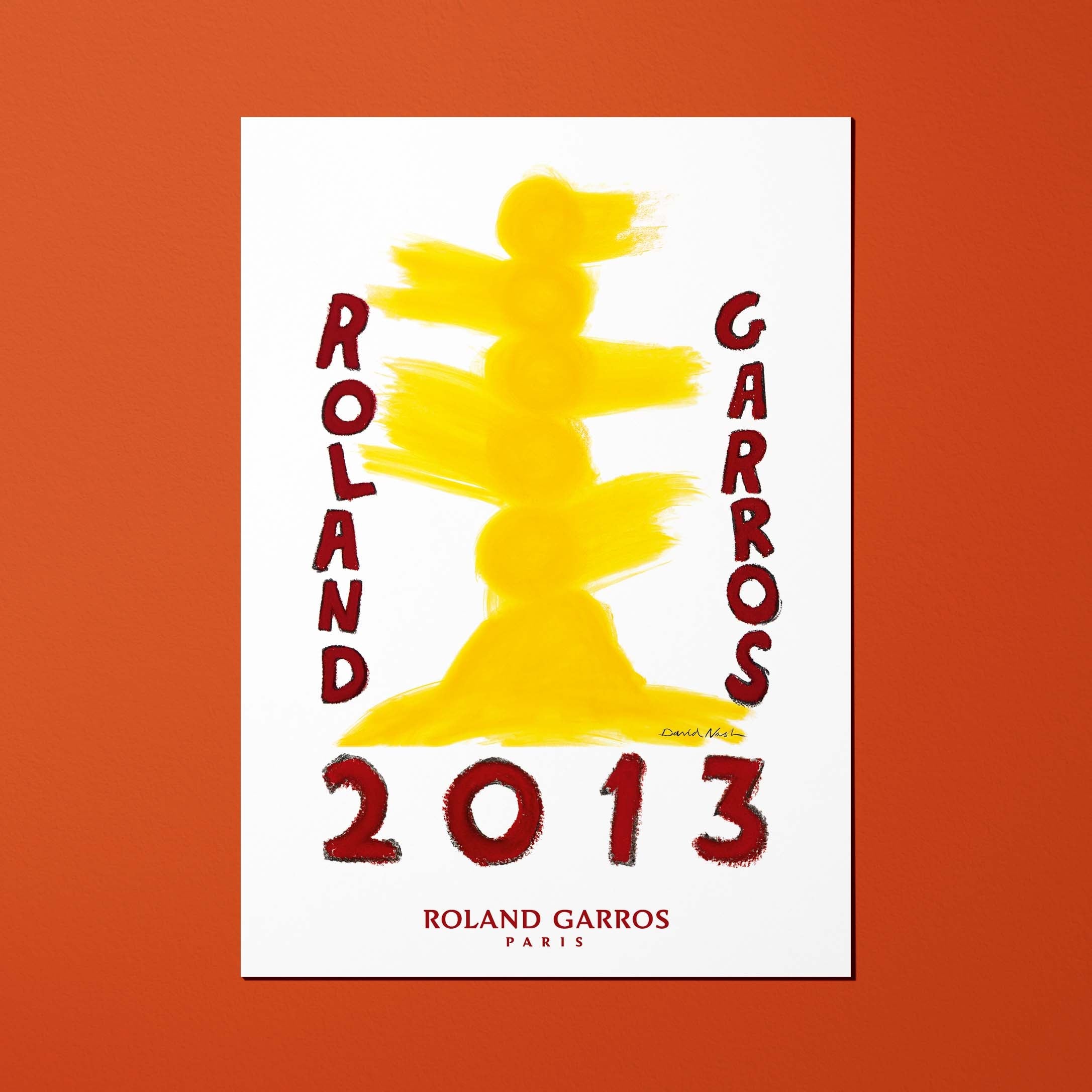 Carte postale Roland-Garros 2013 par David NASH