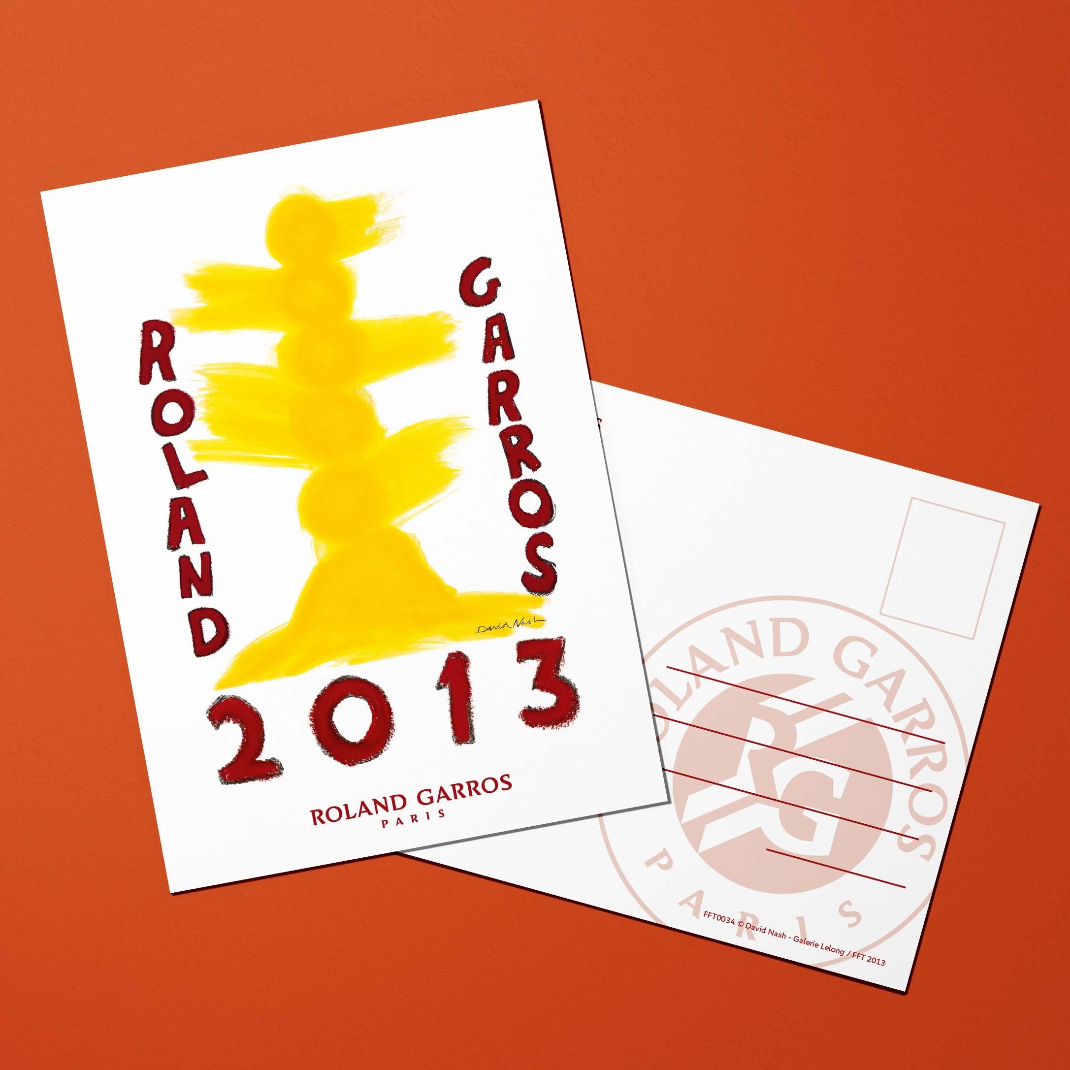 Carte postale Roland-Garros 2013 par David NASH