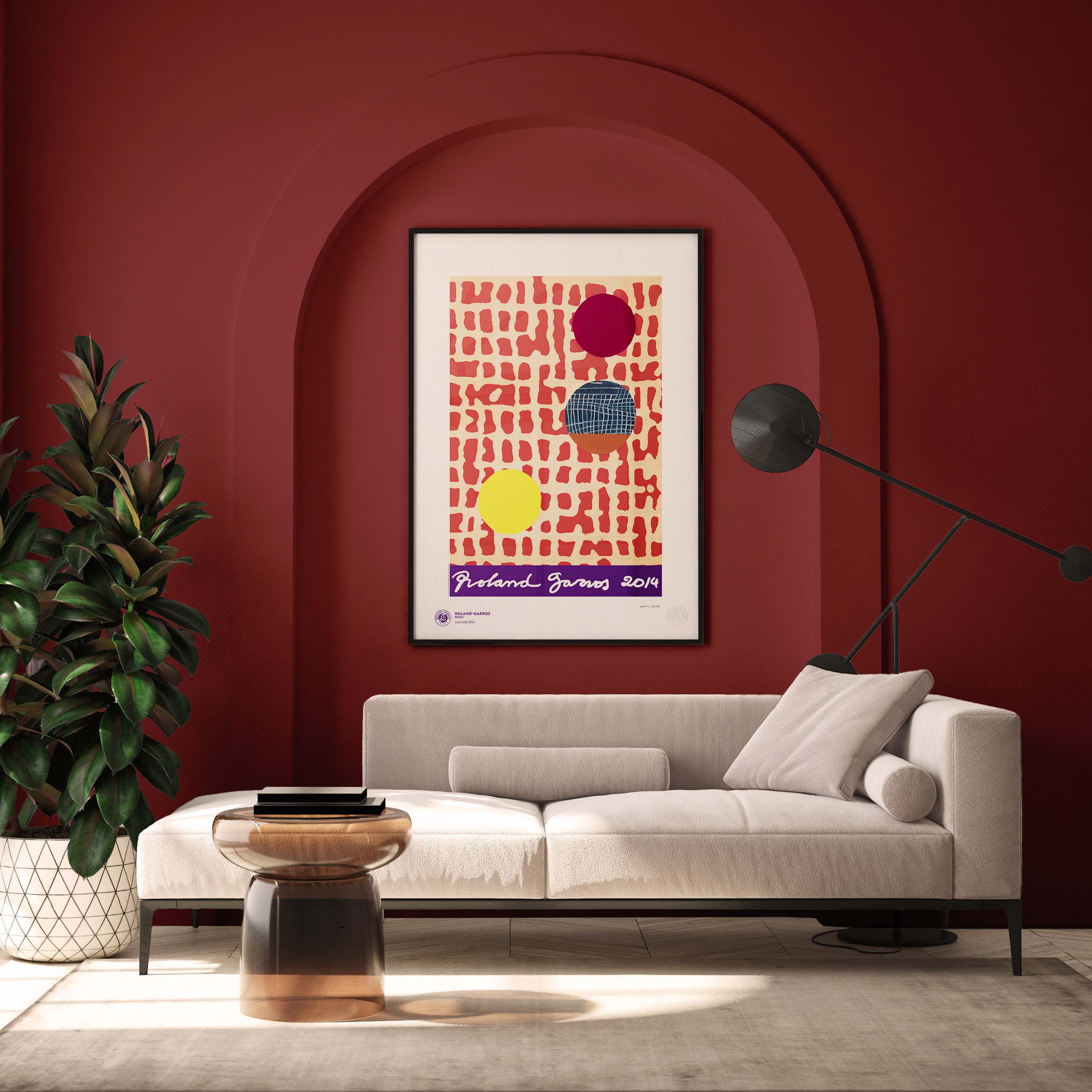 ÉDITION LIMITÉE PREMIUM - Affiche Roland-Garros 2014 par Juan USLE