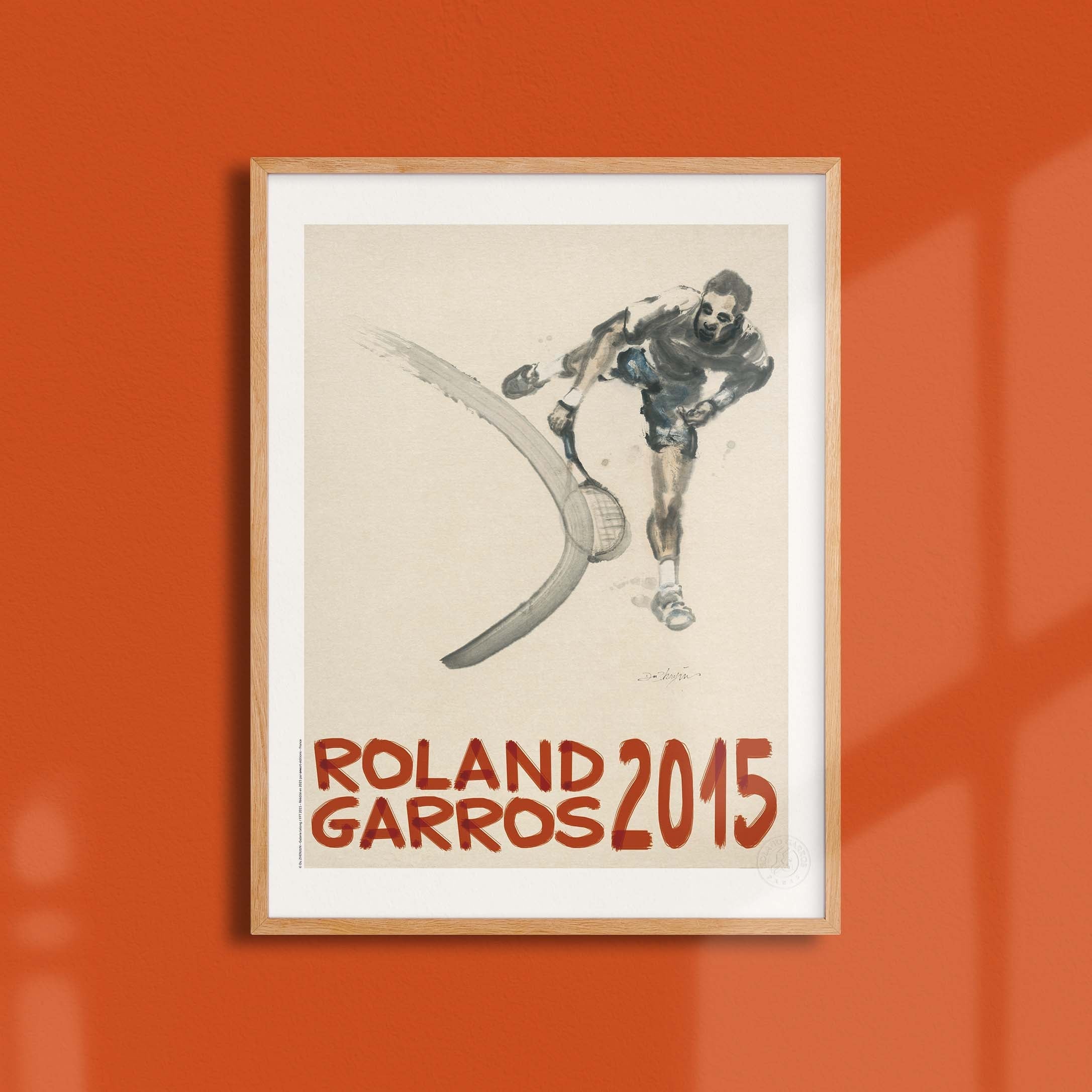 Affiche "Les Imparfaits" Roland-Garros 2015 par Du ZHENJUN