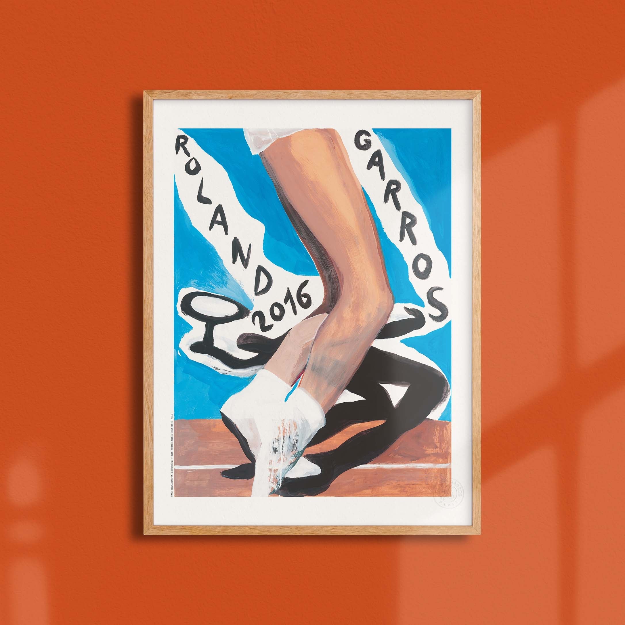 Affiche "Les Imparfaits" Roland-Garros 2016 par Marc DESGRANDCHAMPS