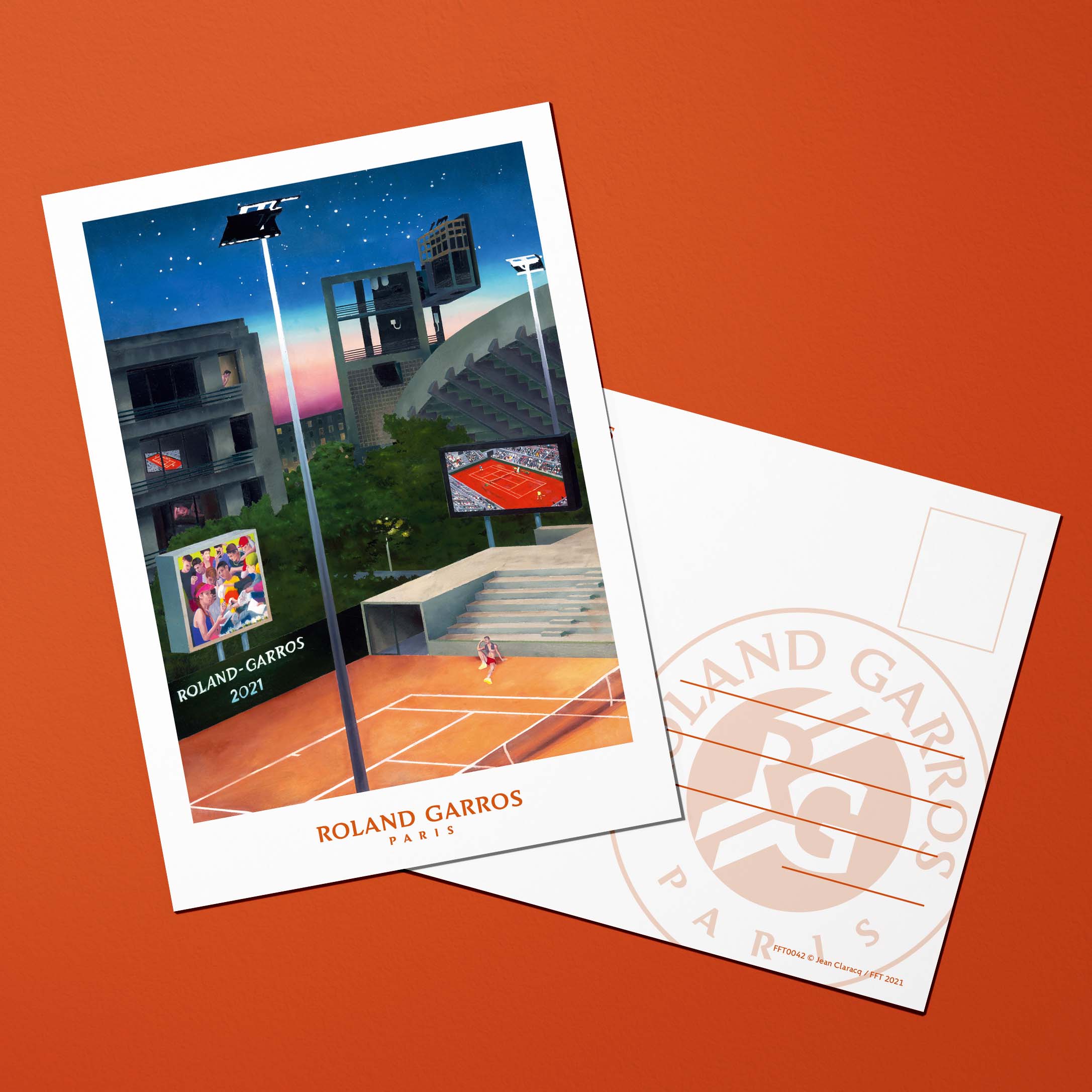 Carte postale Roland-Garros 2021 par Jean CLARACQ