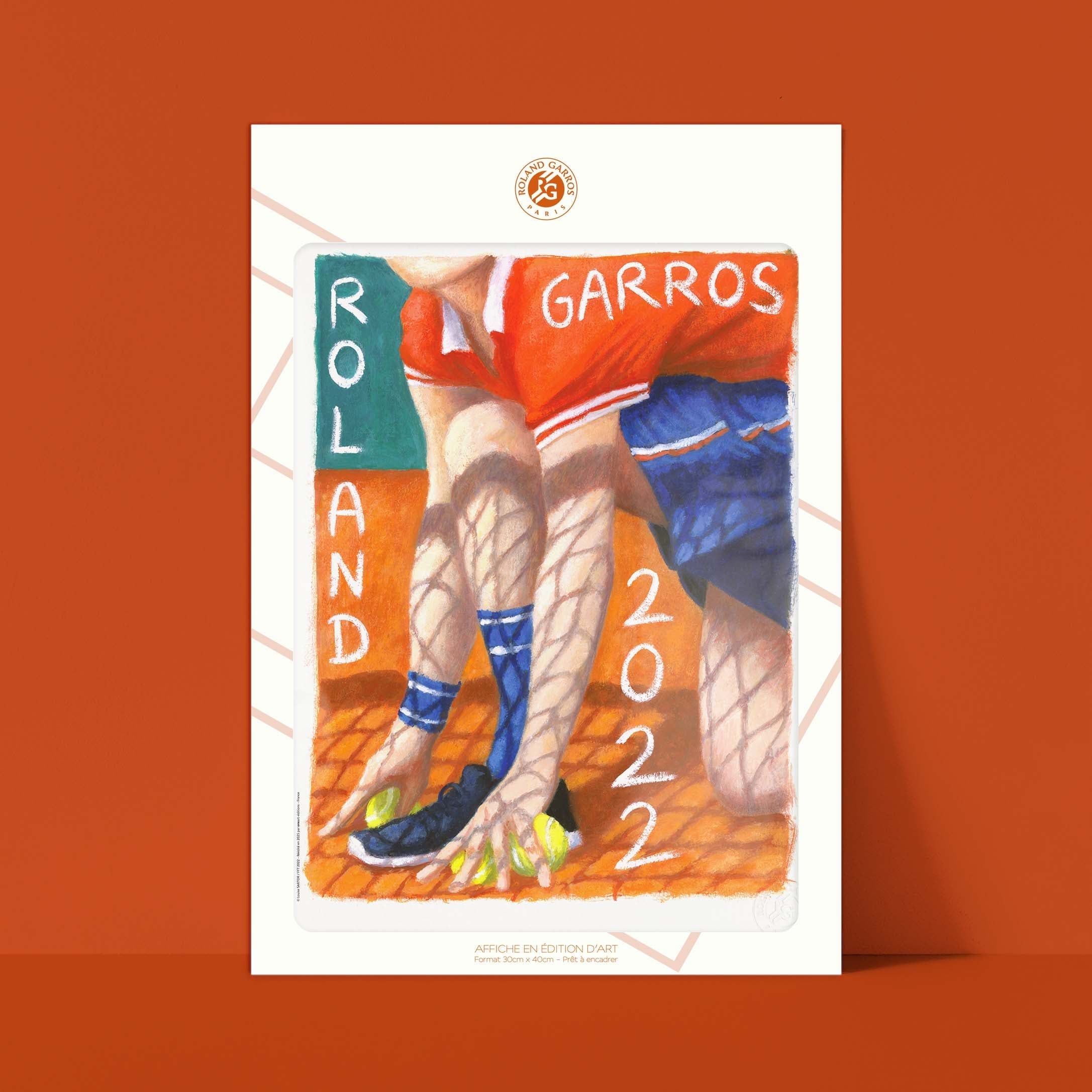 Affiche "Les Imparfaits" Roland-Garros 2022 par Louise SARTOR