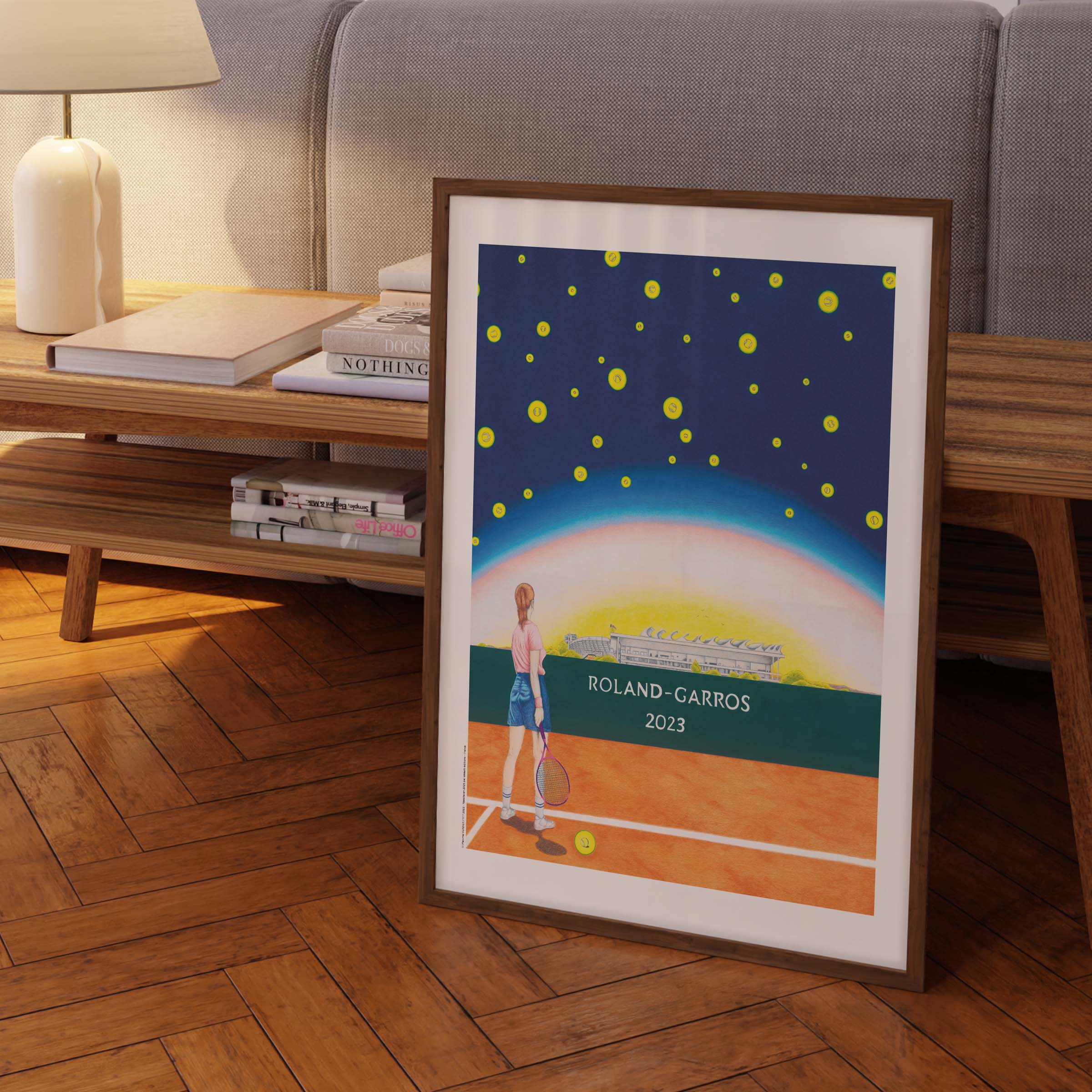 Affiche "Les Imparfaits" Roland-Garros 2023 par Maxime VERDIER