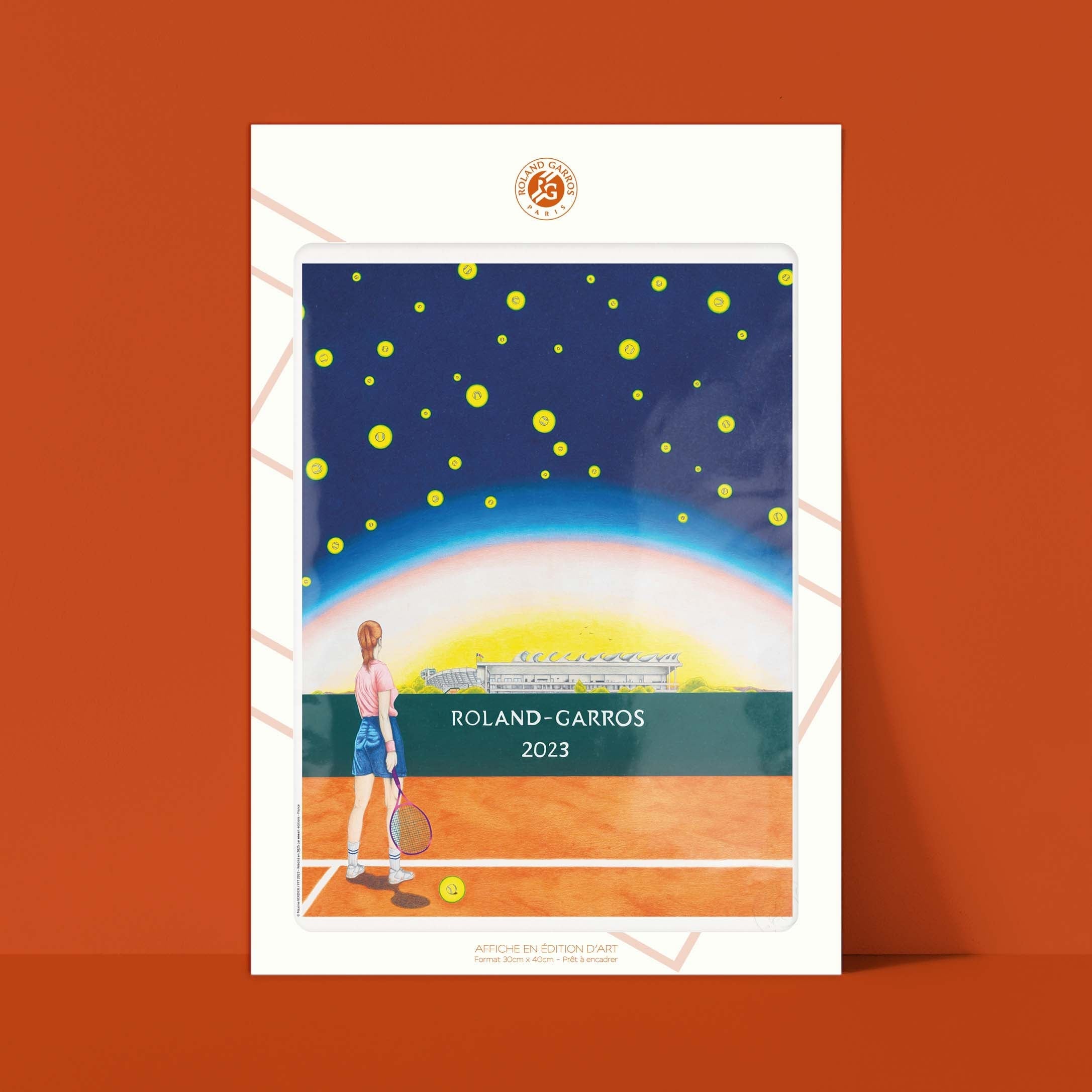 Affiche "Les Imparfaits" Roland-Garros 2023 par Maxime VERDIER