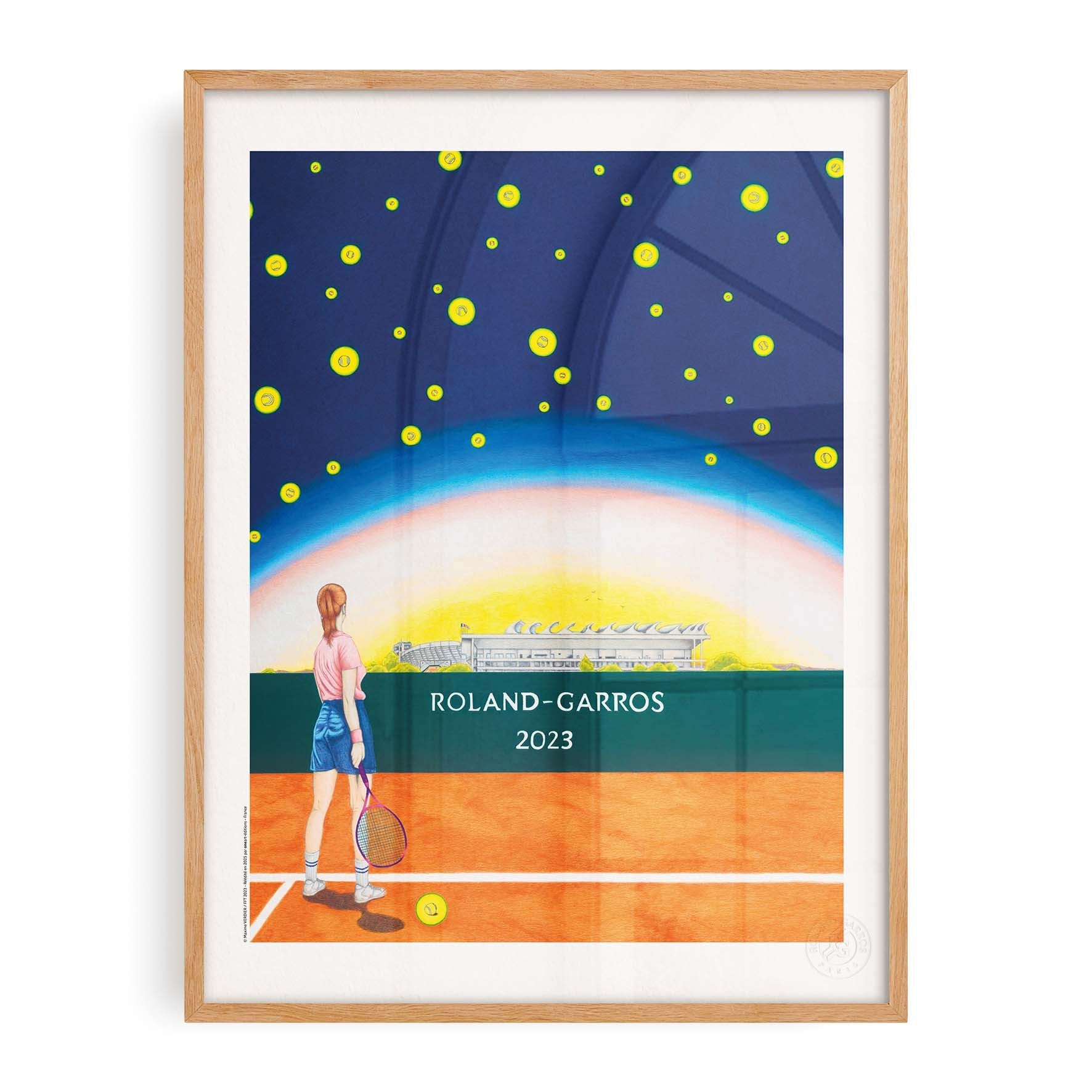 Affiche "Les Imparfaits" Roland-Garros 2023 par Maxime VERDIER