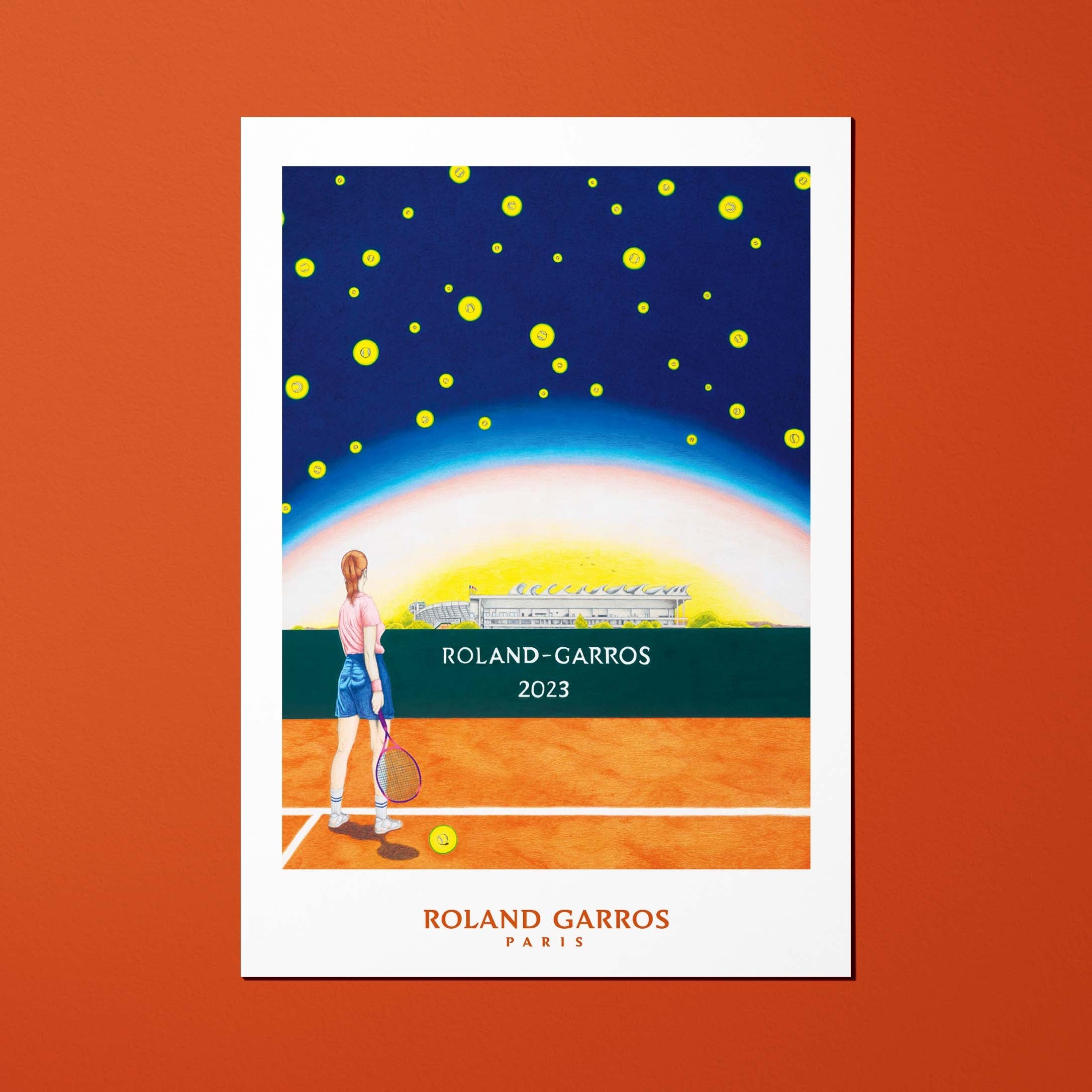 Carte postale Roland-Garros 2023 par Maxime VERDIER