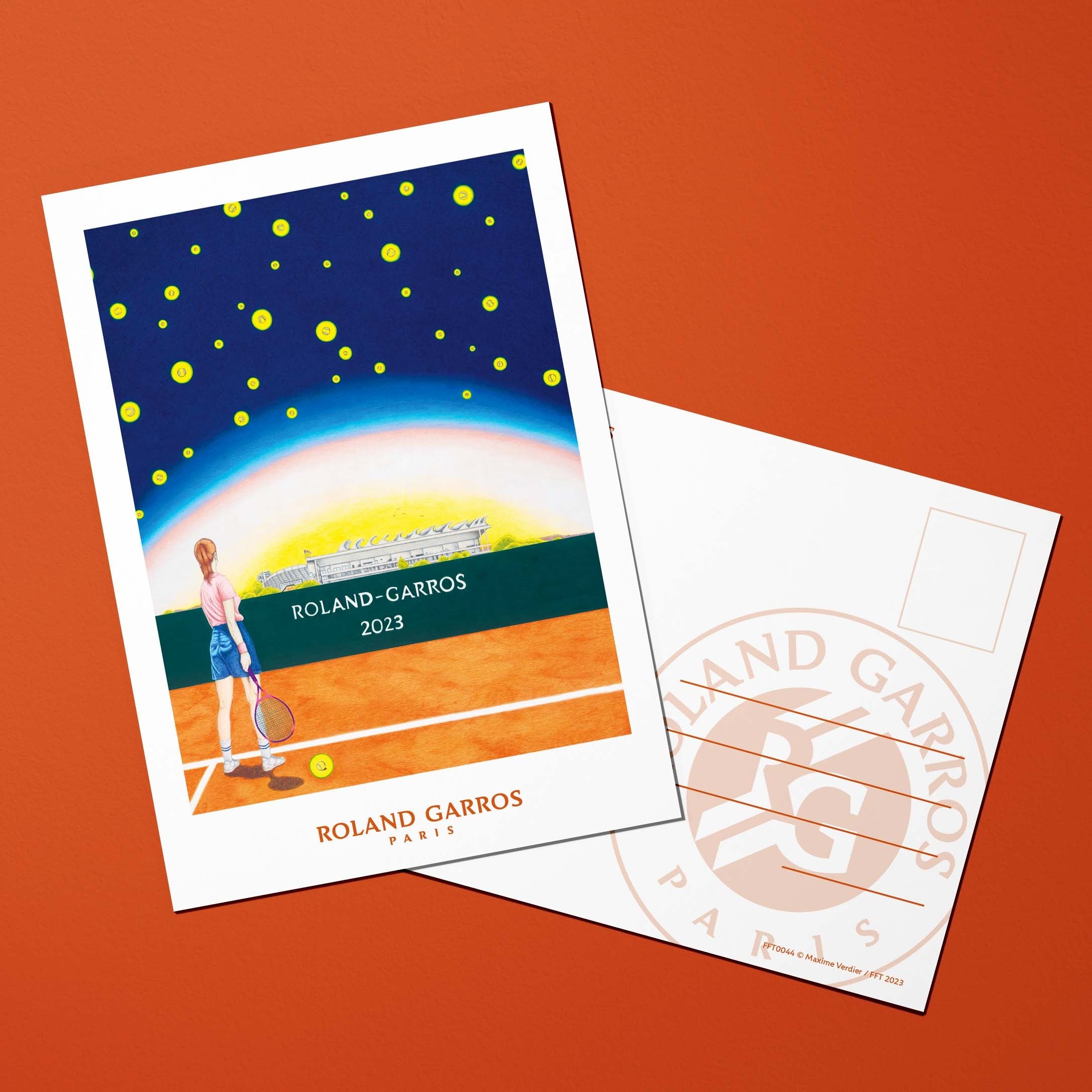 Carte postale Roland-Garros 2023 par Maxime VERDIER