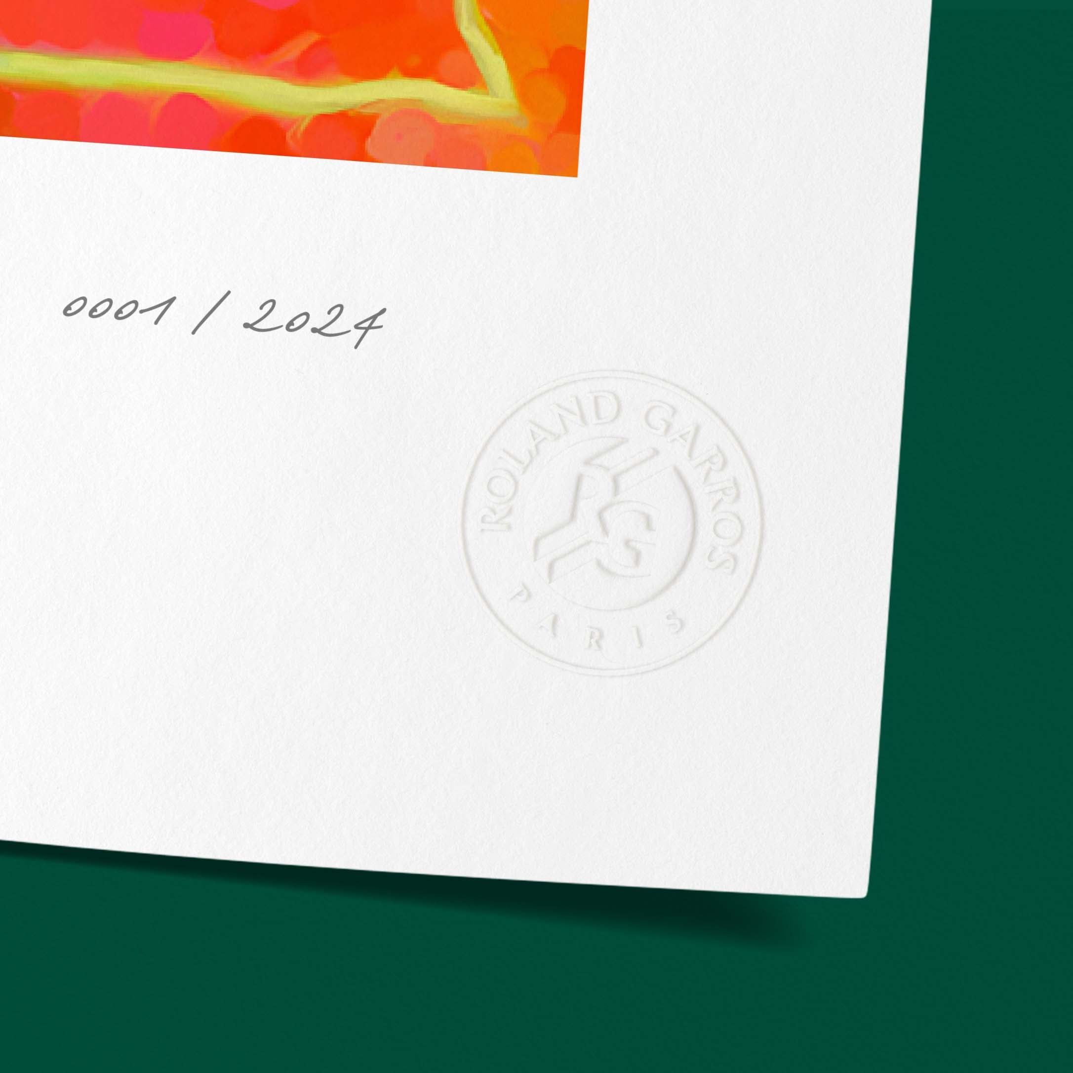 ÉDITION LIMITÉE PREMIUM - Affiche Roland-Garros 2024 par Paul ROUSTEAU