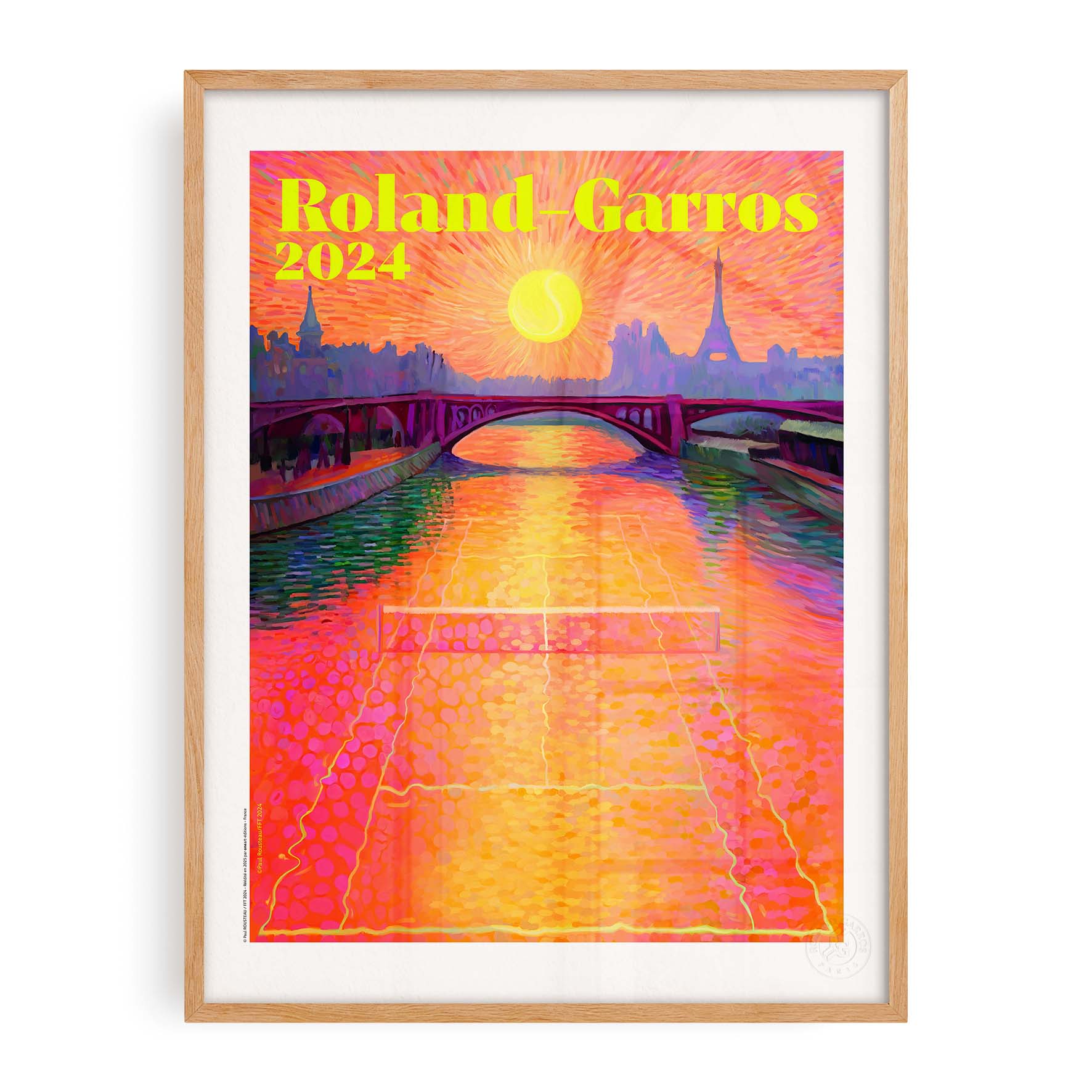 Affiche Roland Garros 2024 par Paul ROUSTEAU