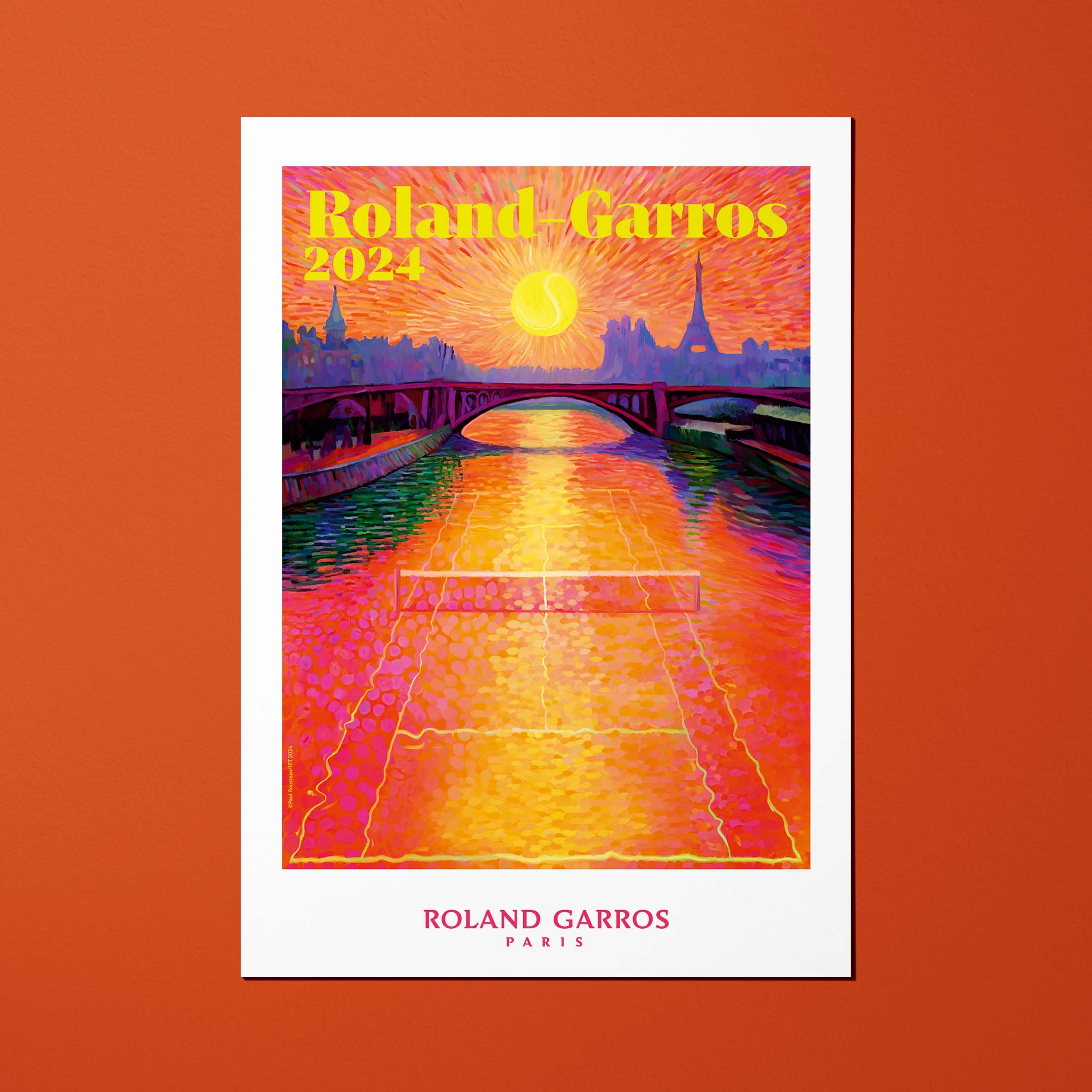 Carte postale Roland-Garros 2024 par Paul ROUSTEAU
