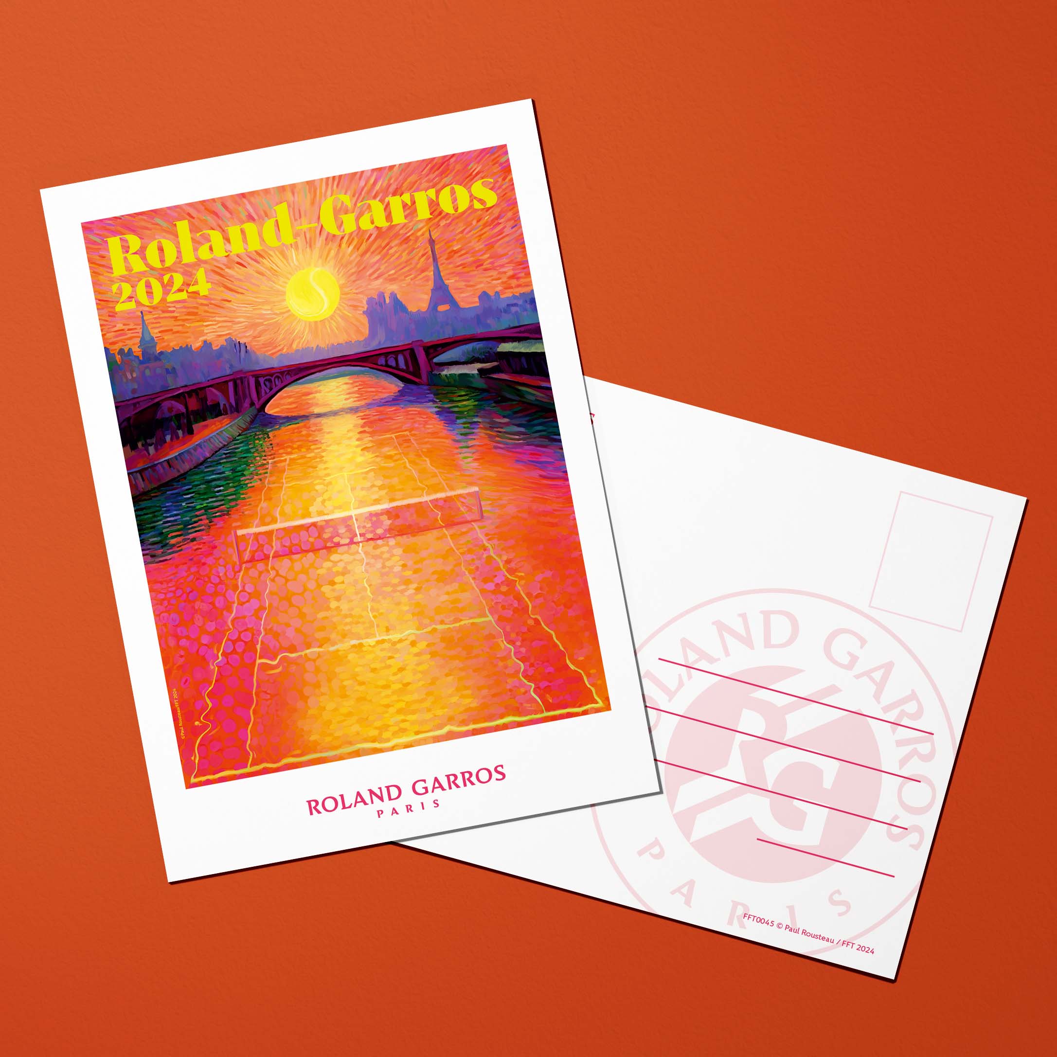 Carte postale Roland-Garros 2024 par Paul ROUSTEAU
