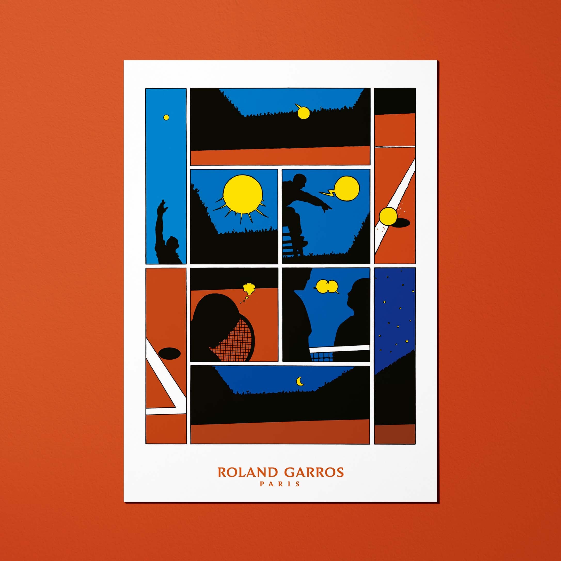 Carte postale Roland-Garros 2025 par Marc-Antoine MATHIEU