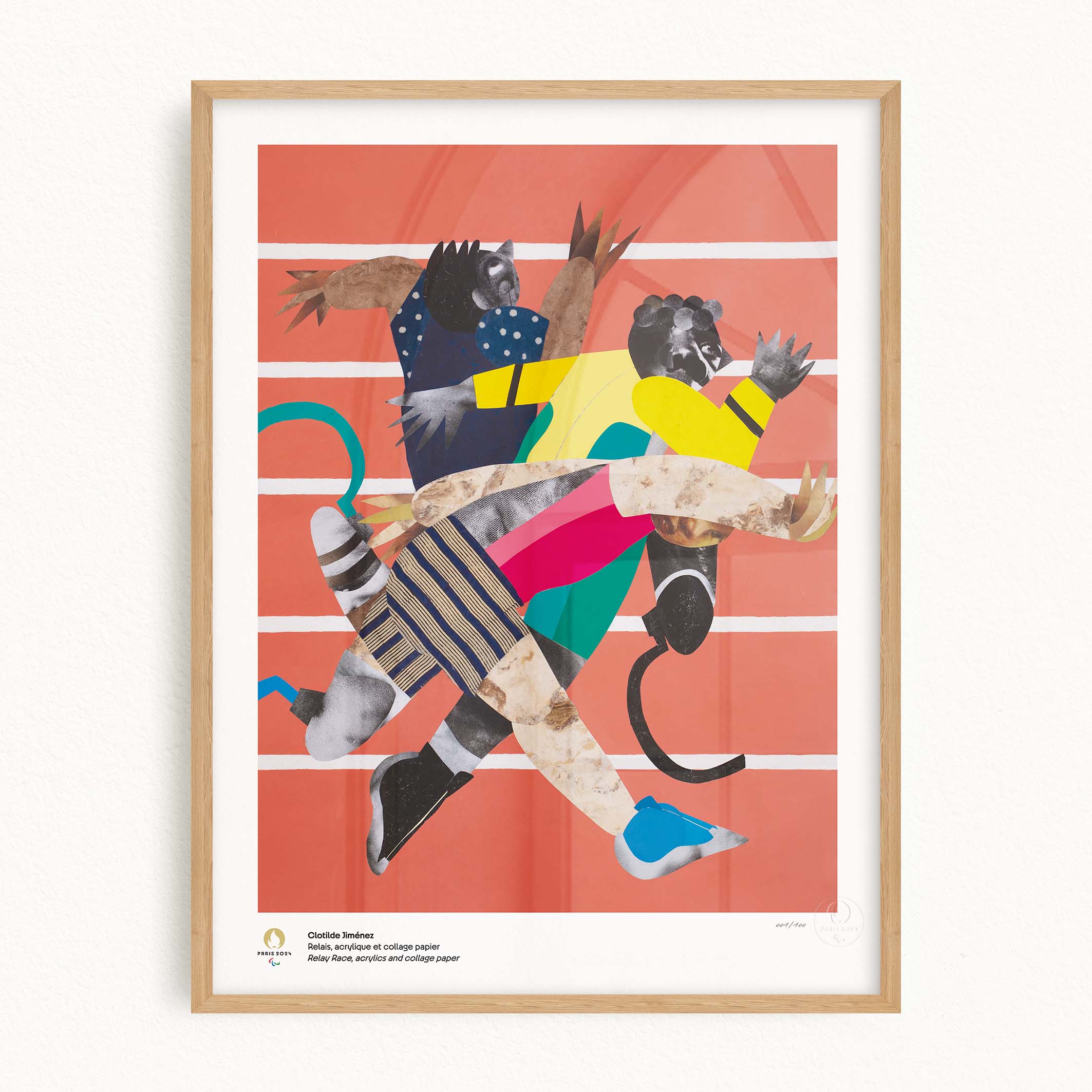 Paris 2024 artistic poster for the Paralympic Games by Clotilde Jiménez 