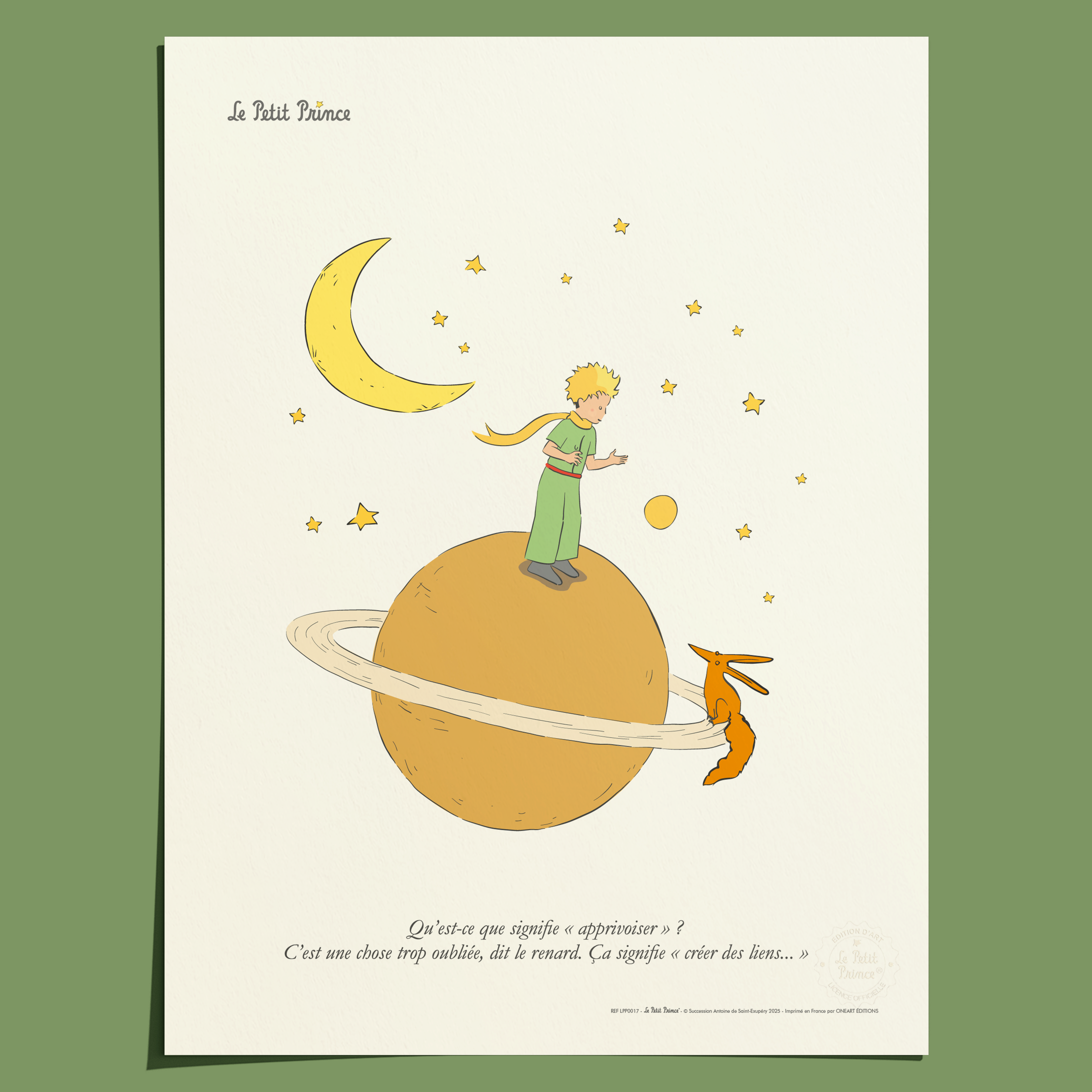 Affiche Le Petit Prince Apprivoiser