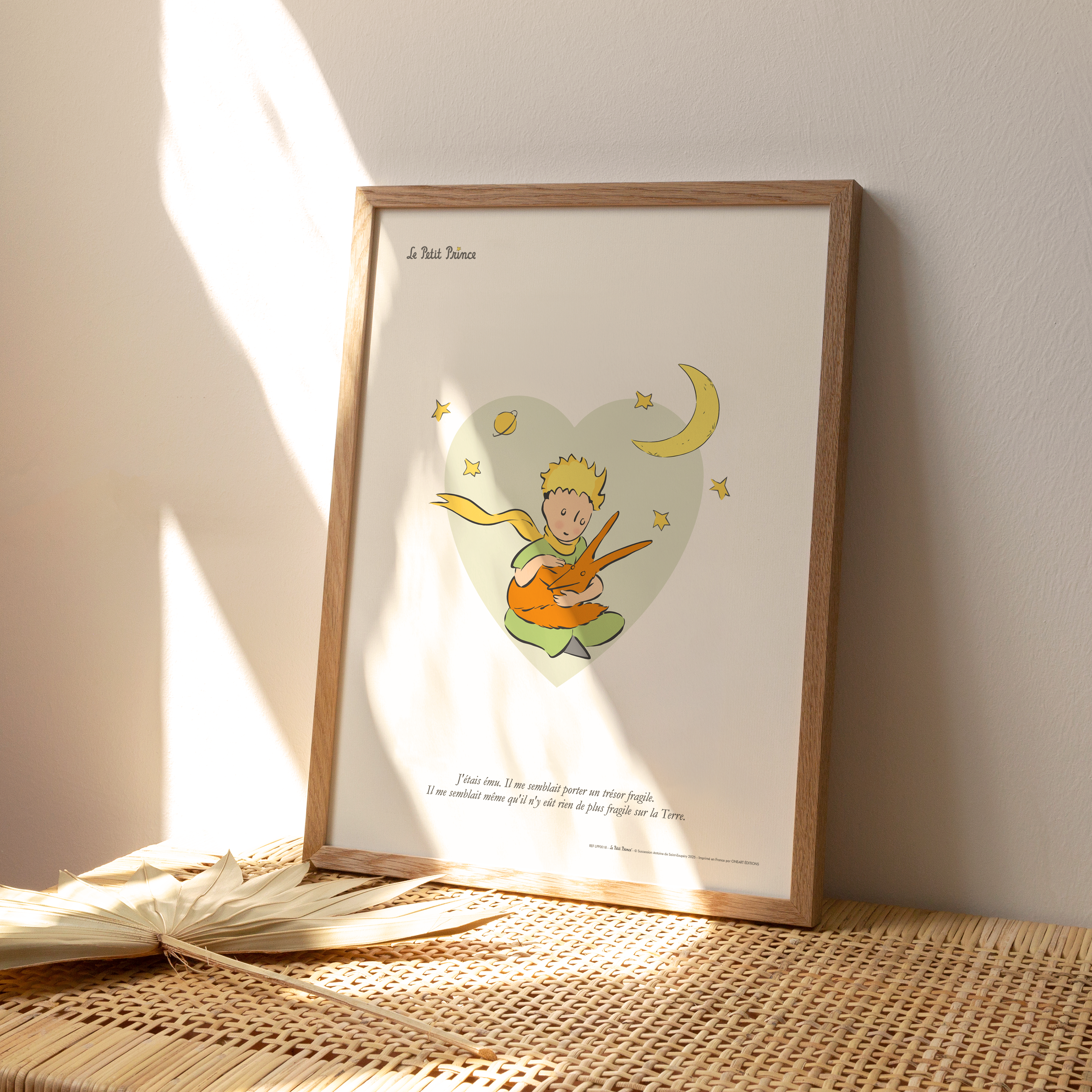 Affiche Le Petit Prince Trésor fragile, cœur