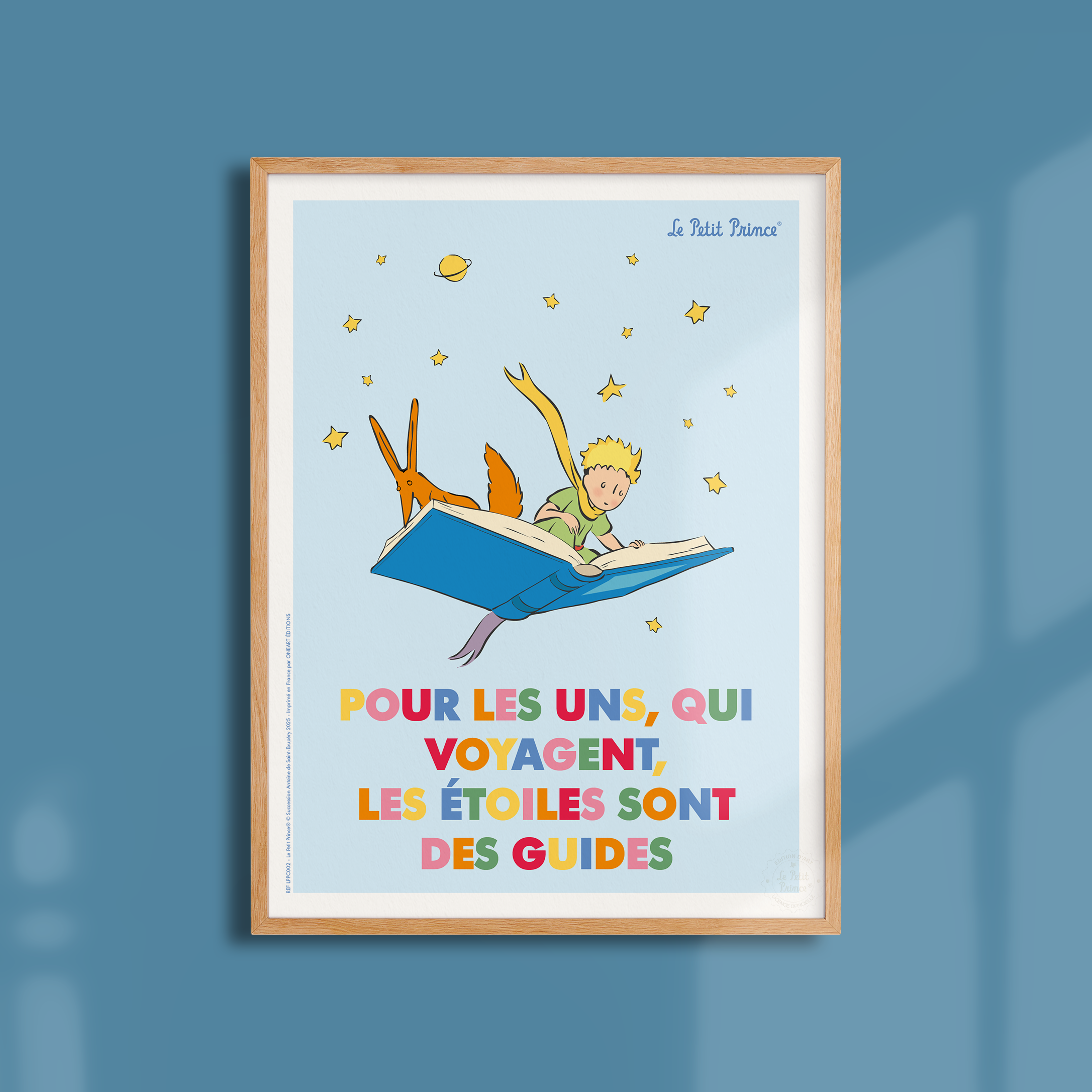 Affiche Le Petit Prince en Couleur, Livre
