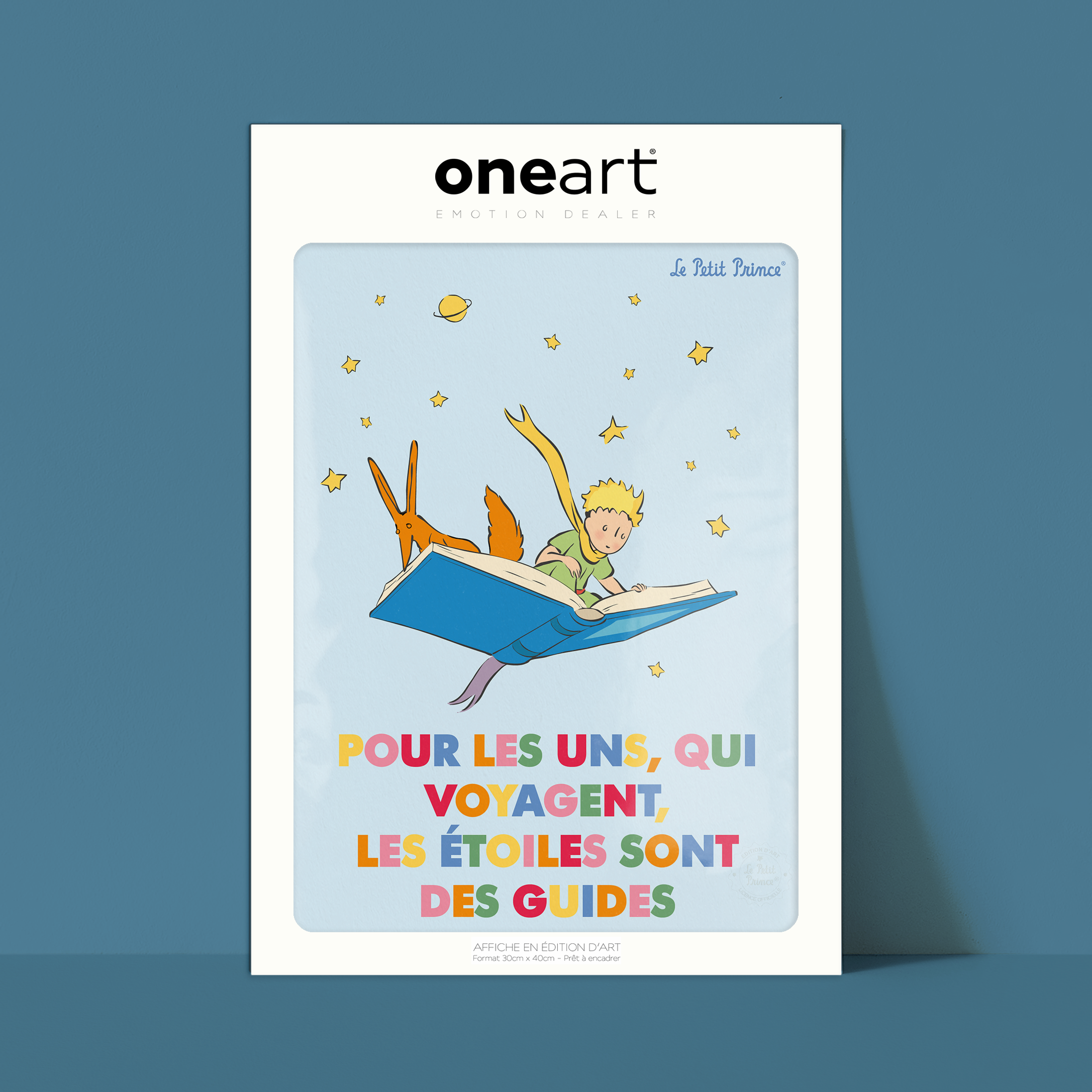 Affiche Le Petit Prince en Couleur, Livre