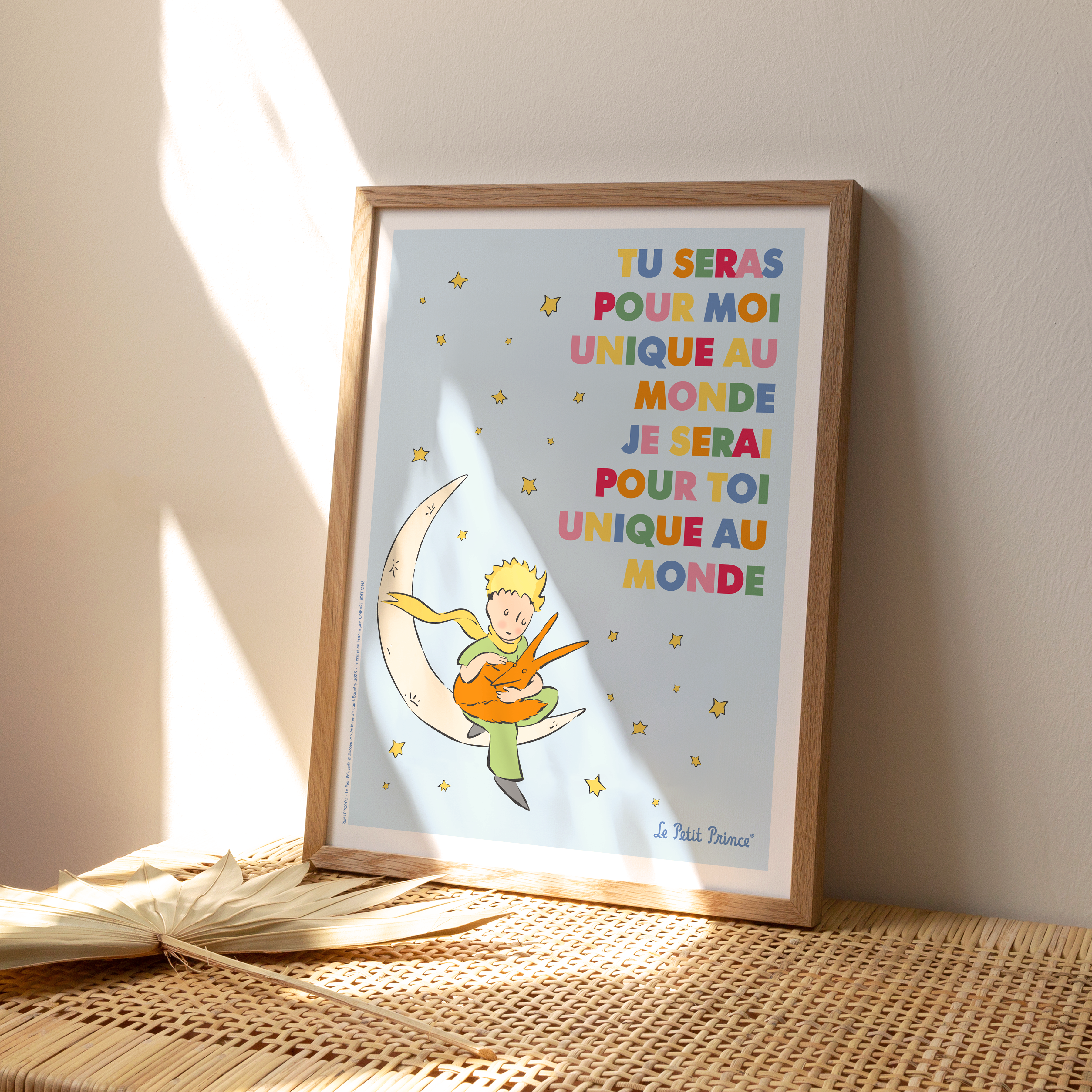 Affiche Le Petit Prince en Couleur, Lune