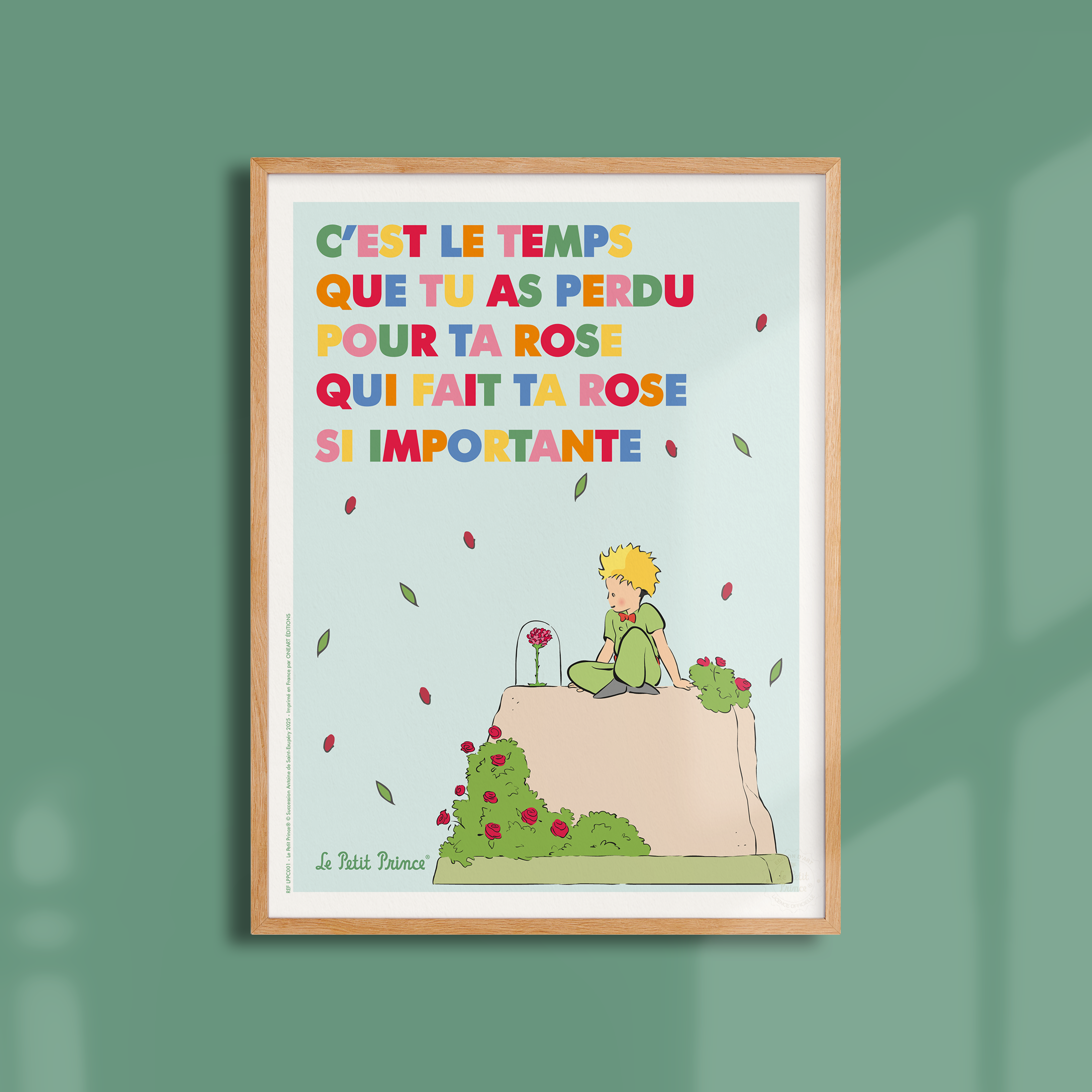 Affiche Le Petit Prince en Couleur, Rose