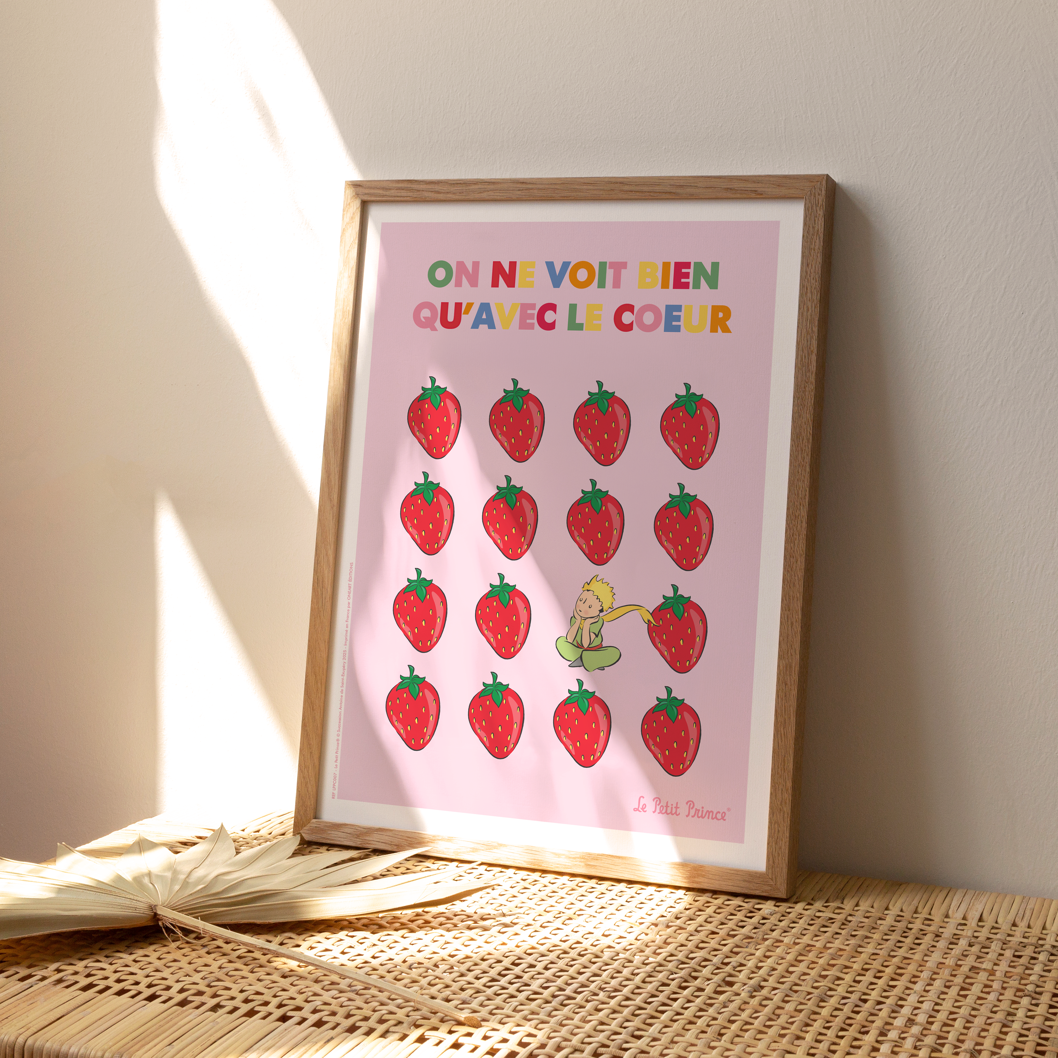 Affiche Le Petit Prince en Couleur, Fraise