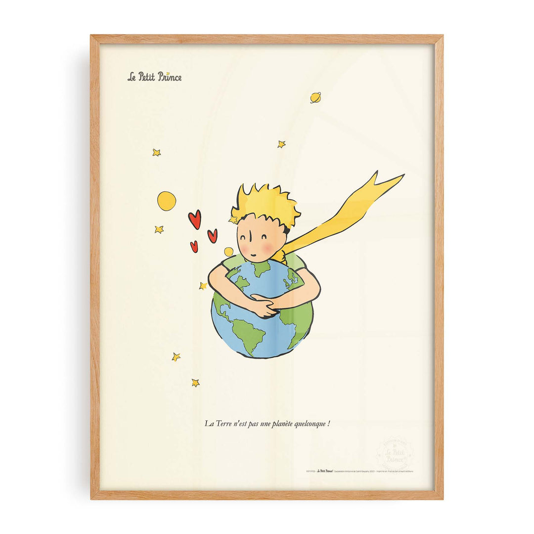 Affiche Le petit prince - Câlin Terre
