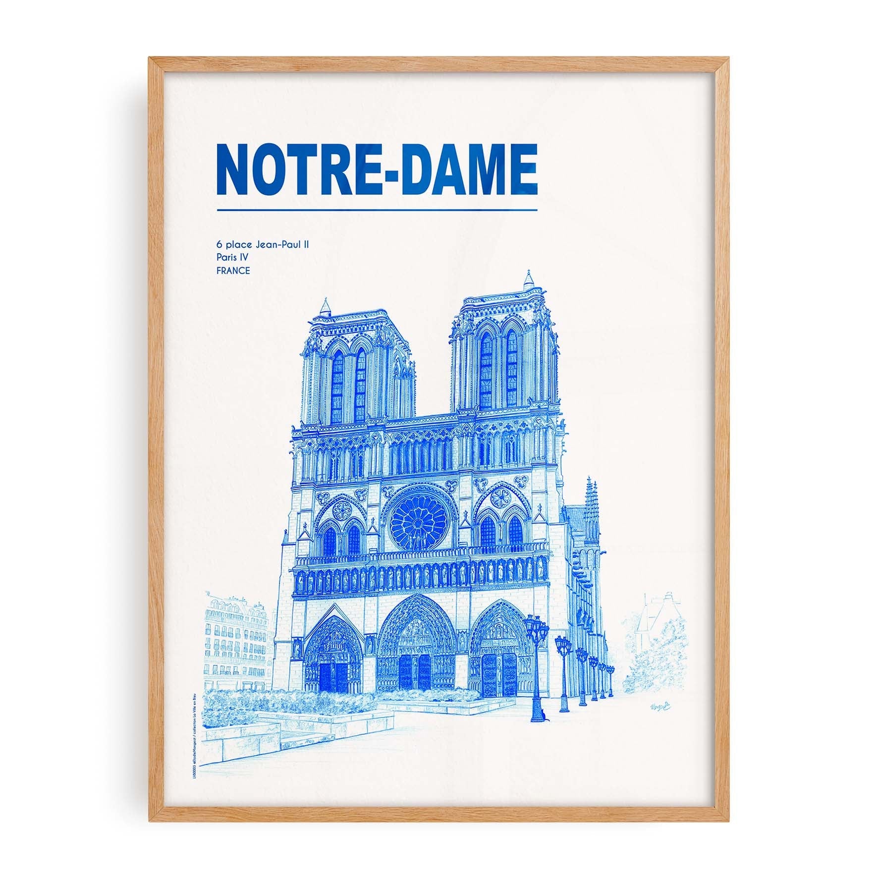 Affiche "Les Imparfaits" La Ville en Bleu - Paris - Notre-Dame