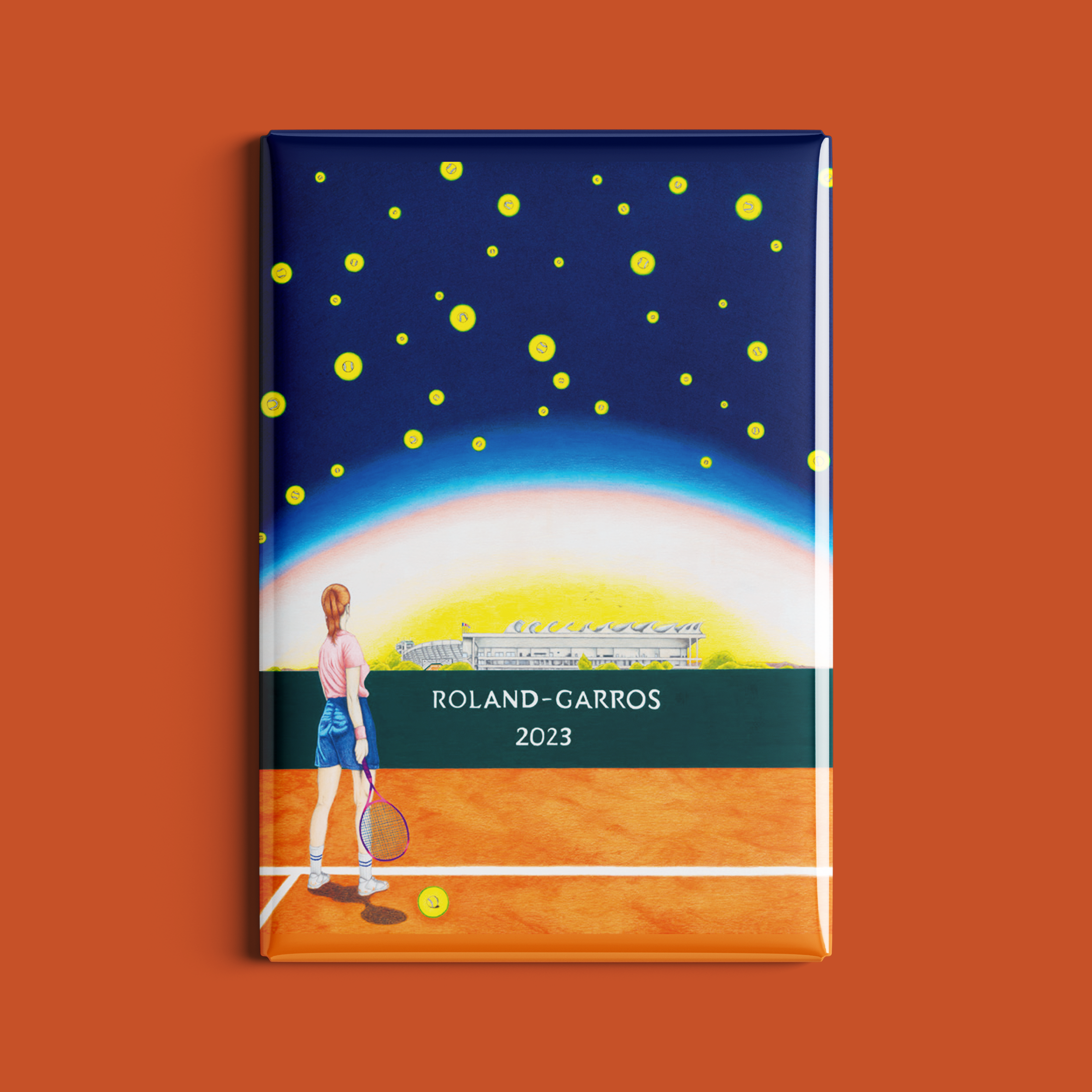 Magnet Roland-Garros 2023 par Maxime VERDIER